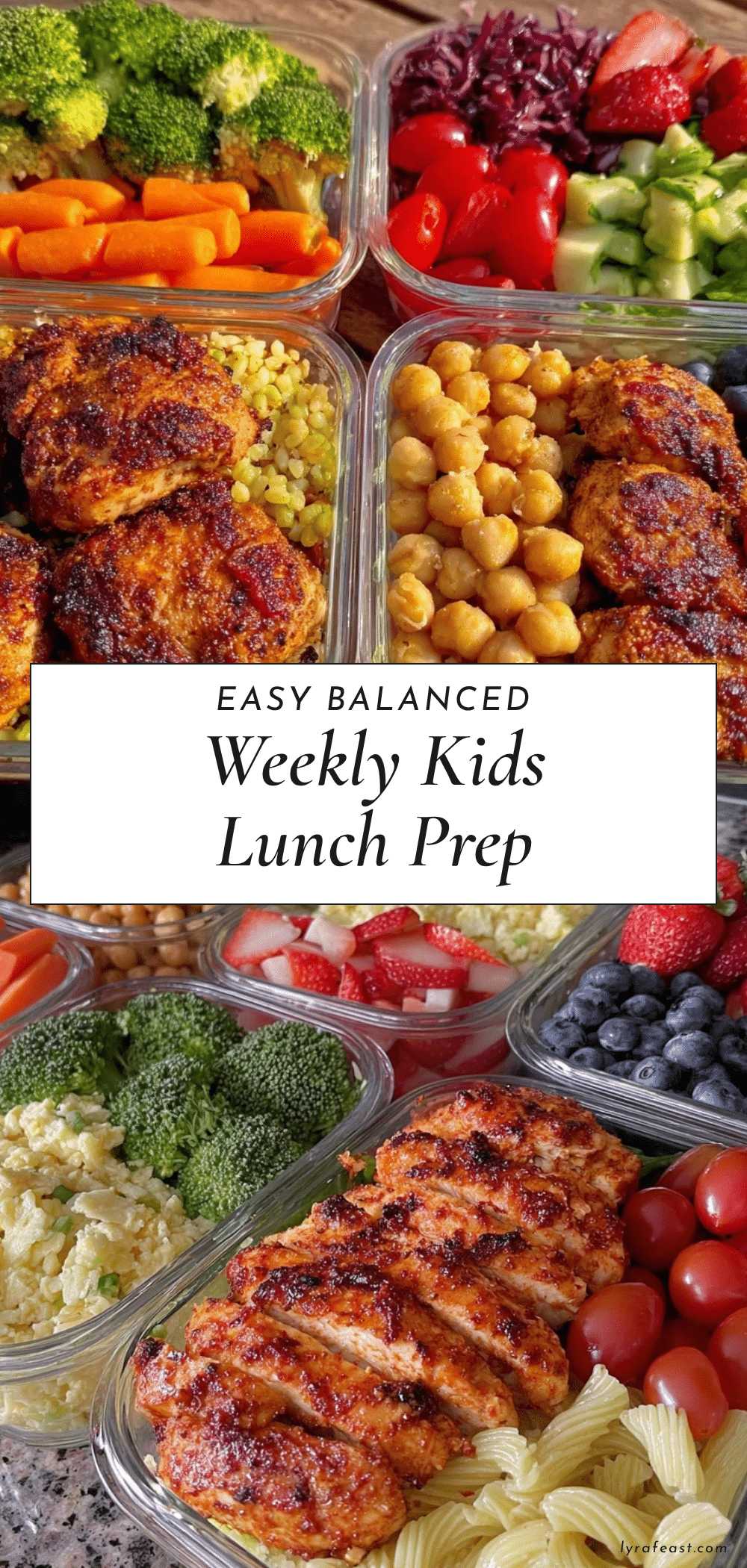 healthy weekly lunch prep for kids recipe