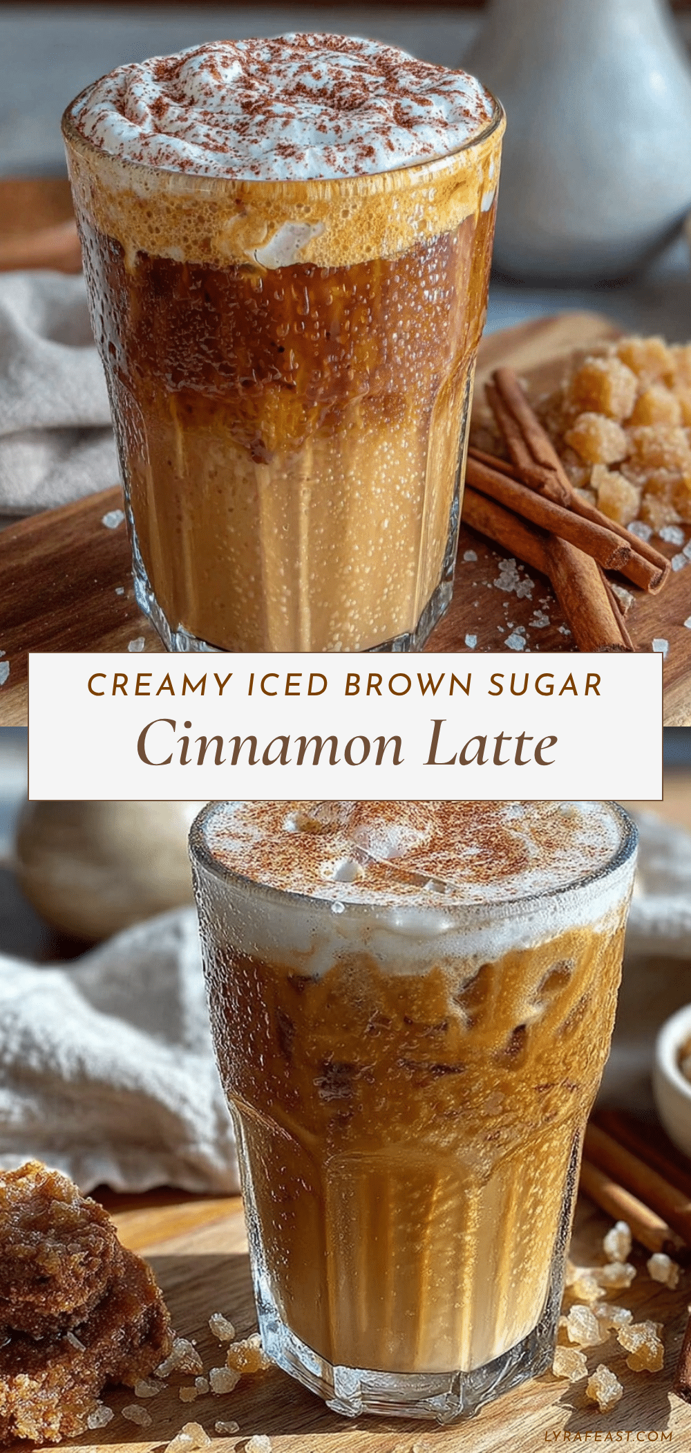 iced brown sugar cinnamon oat milk latte recipe