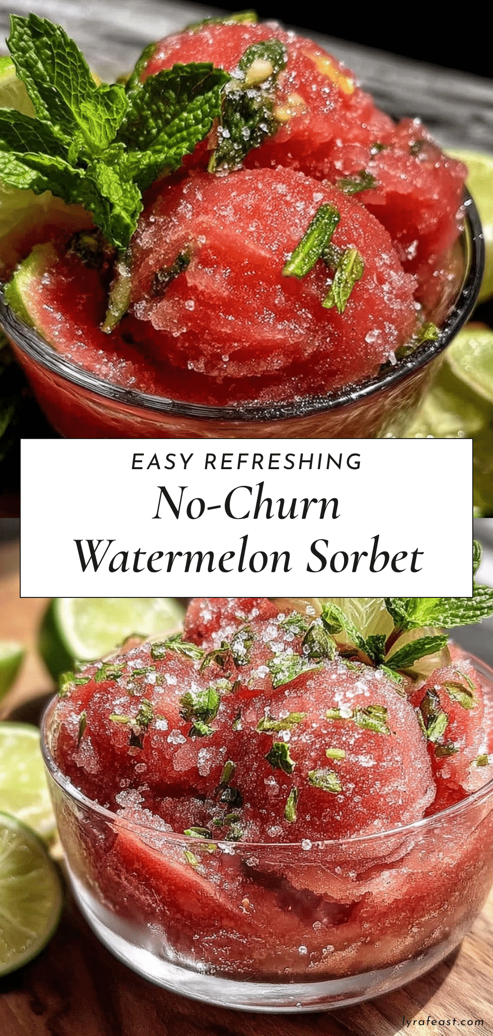 no-churn watermelon sorbet recipe