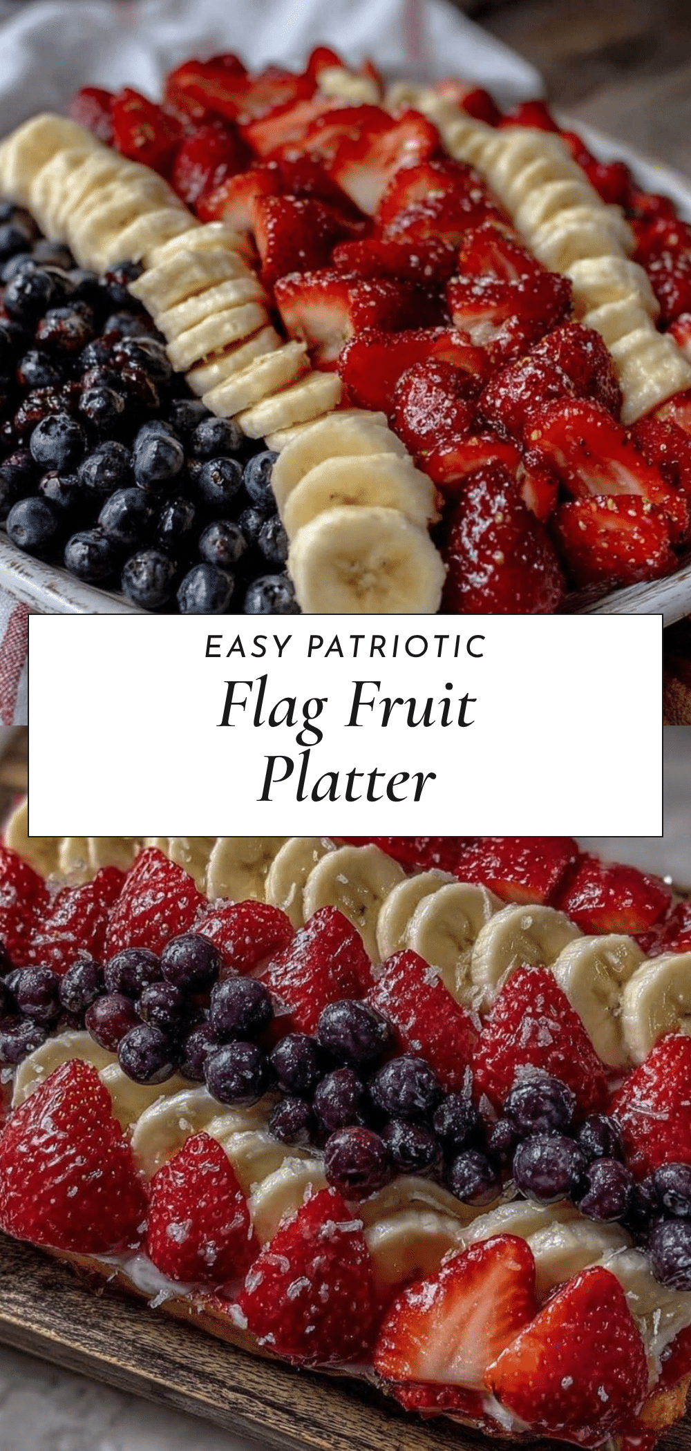 patriotic flag fruit platter recipe