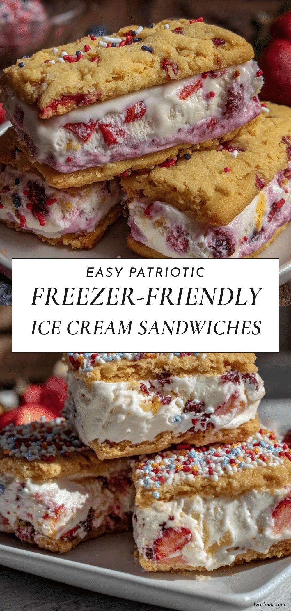 patriotic ice cream sandwiches recipe