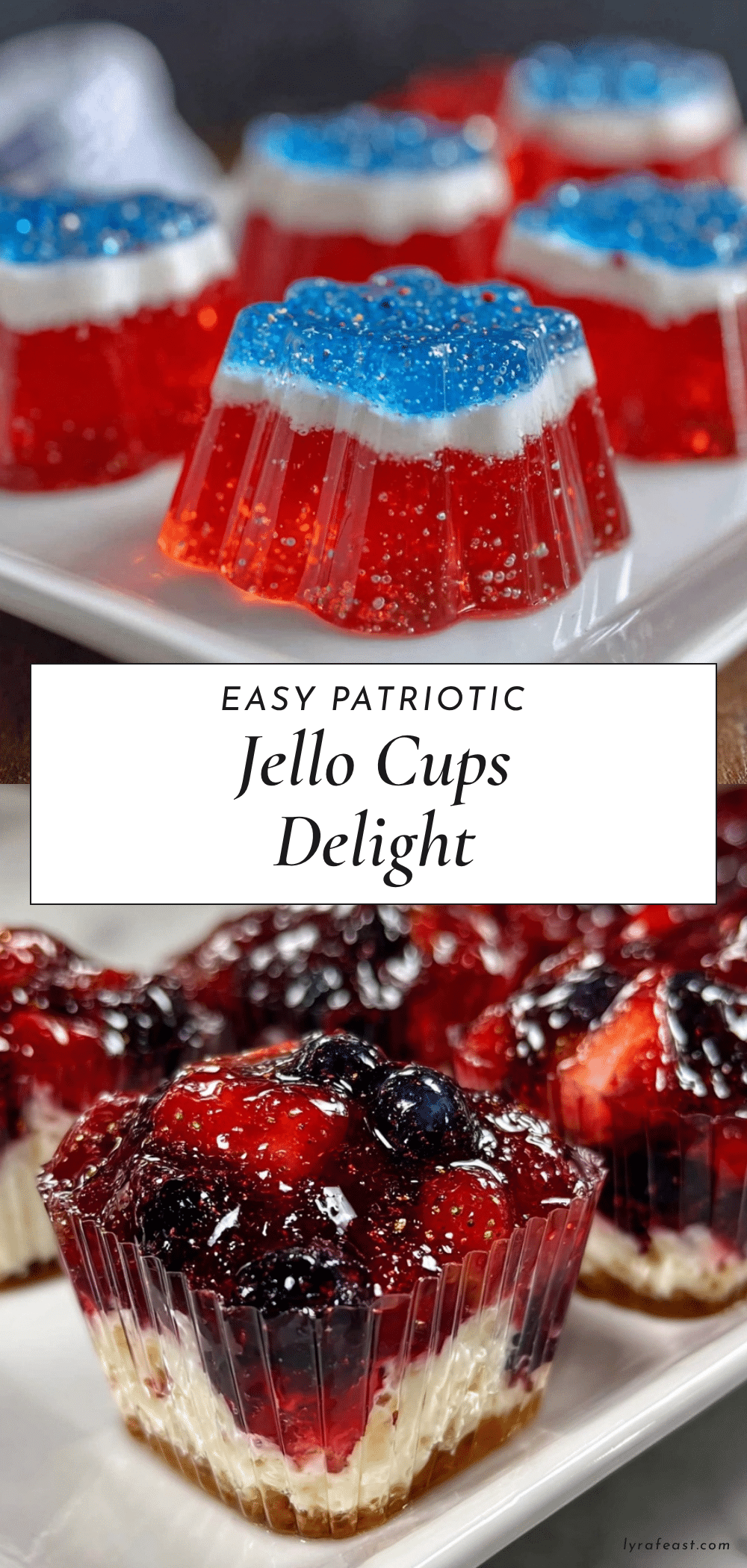patriotic jello cups recipe