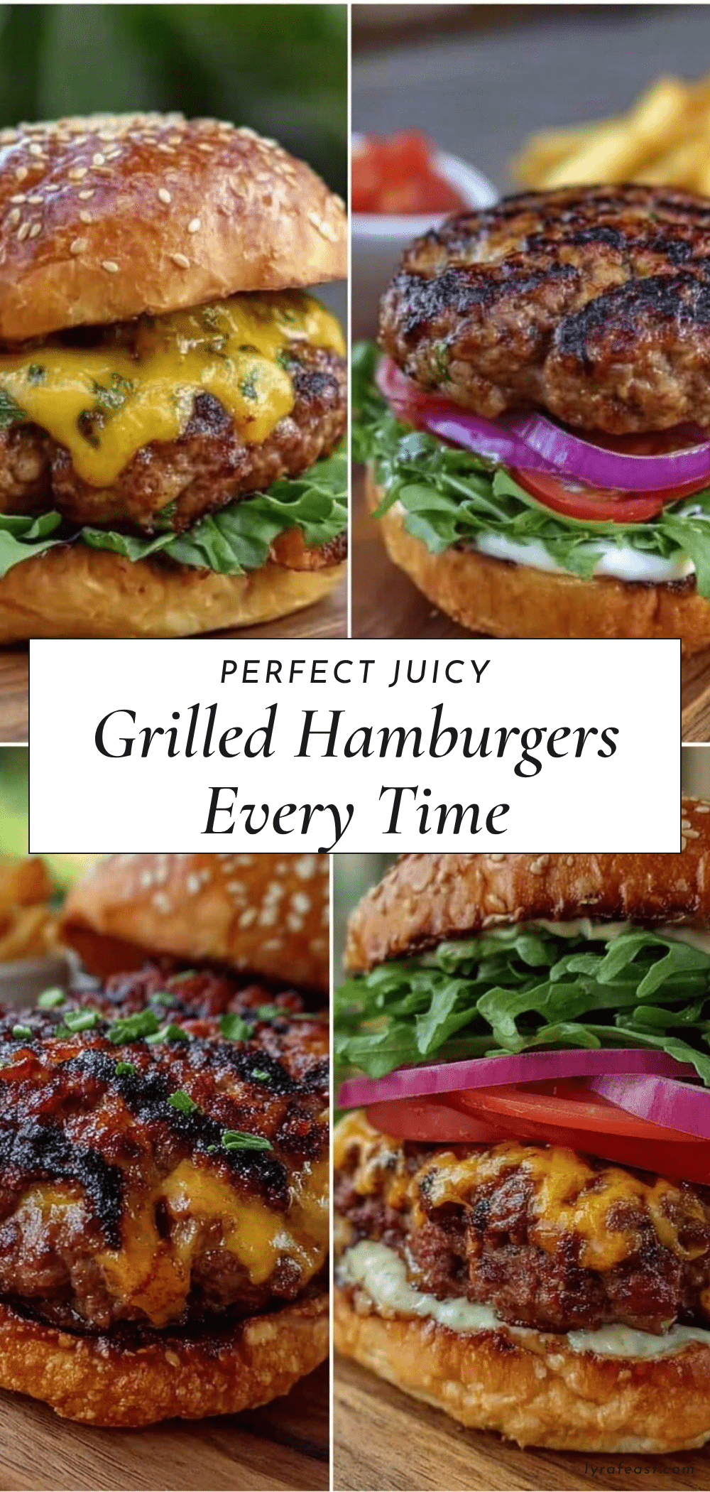 perfect juicy grilled hamburgers recipe