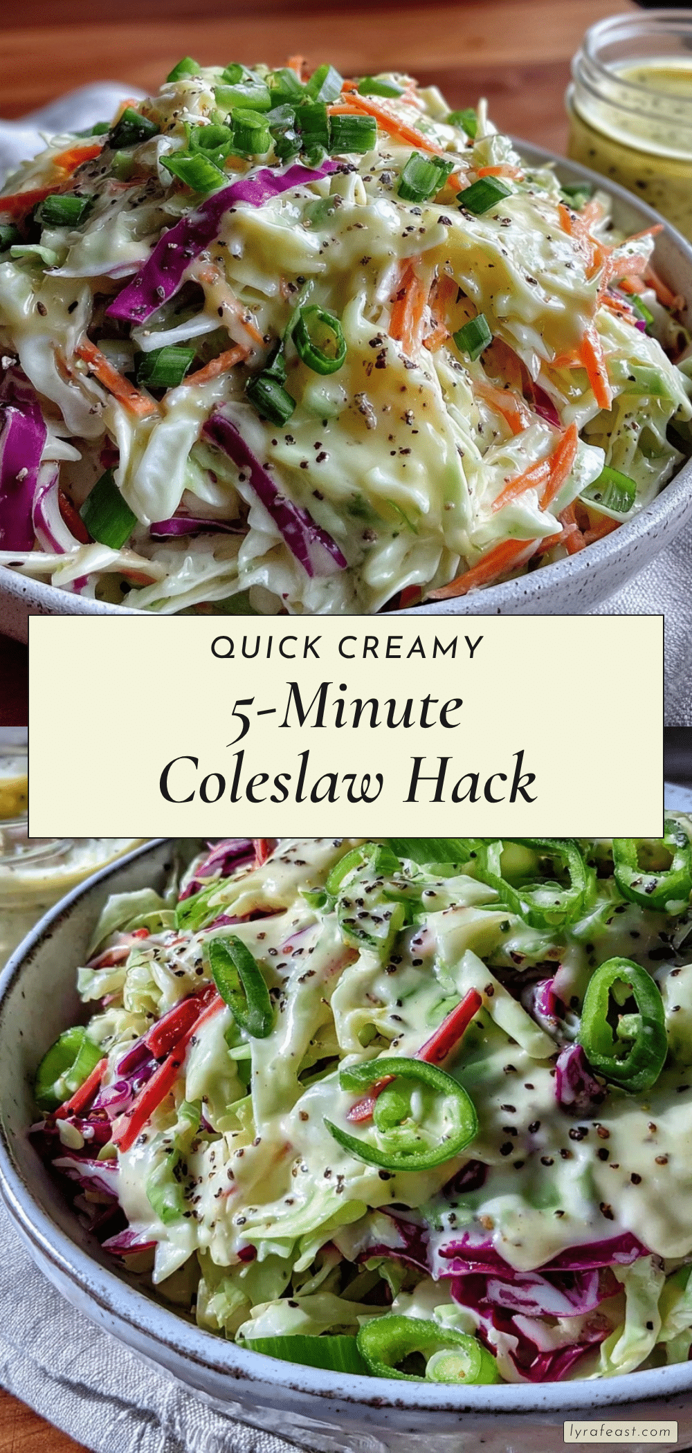 quick creamy coleslaw recipe