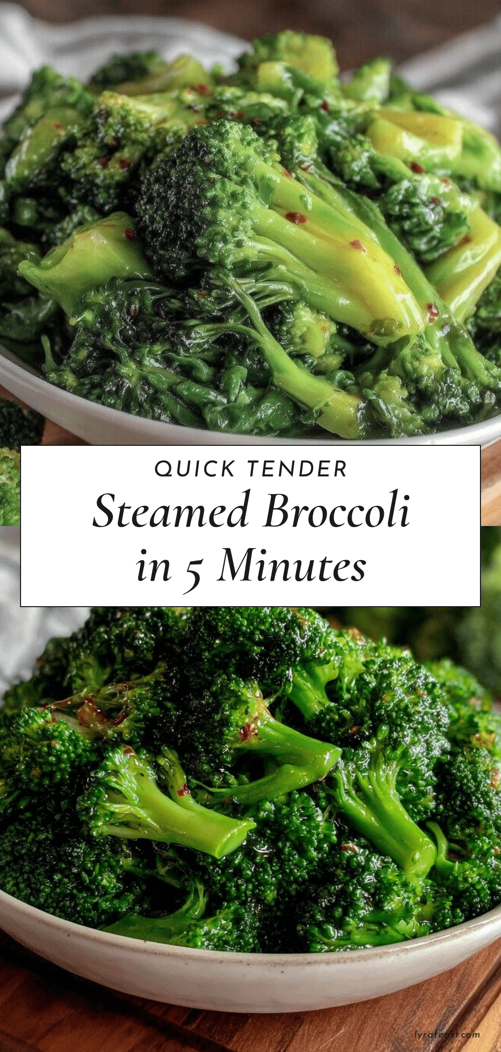 quick tender steamed broccoli recipe