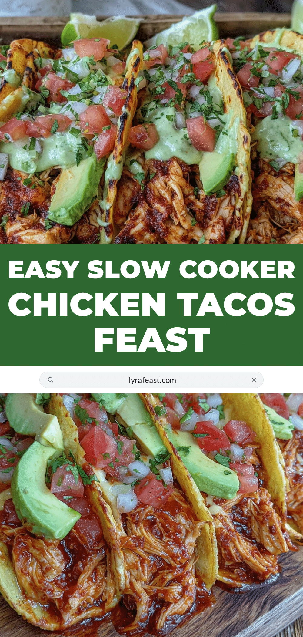 slow cooker chicken tacos recipe