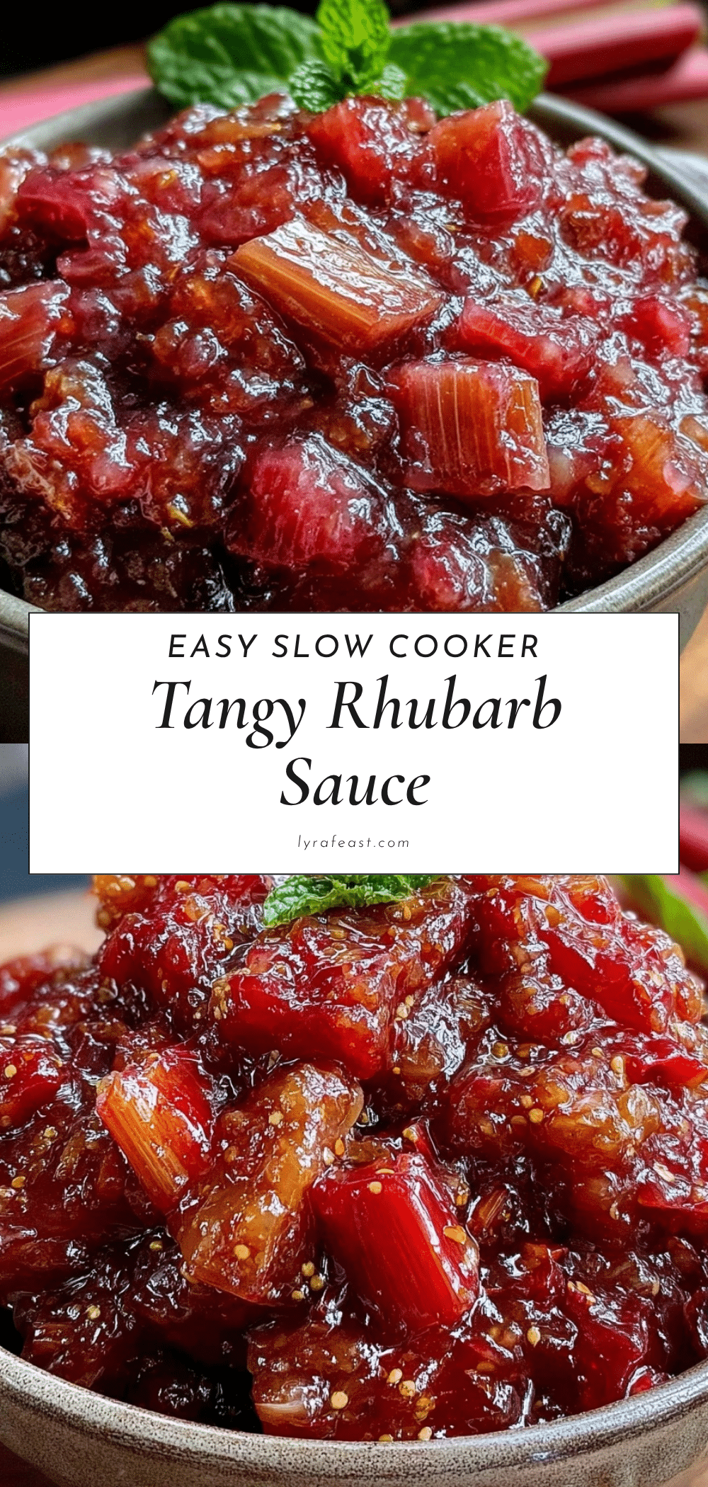 slow cooker rhubarb sauce recipe