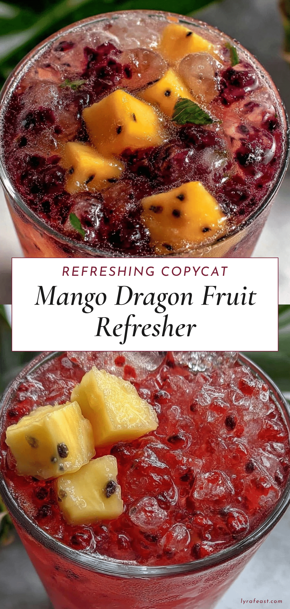 starbucks mango dragon fruit refresher recipe recipe