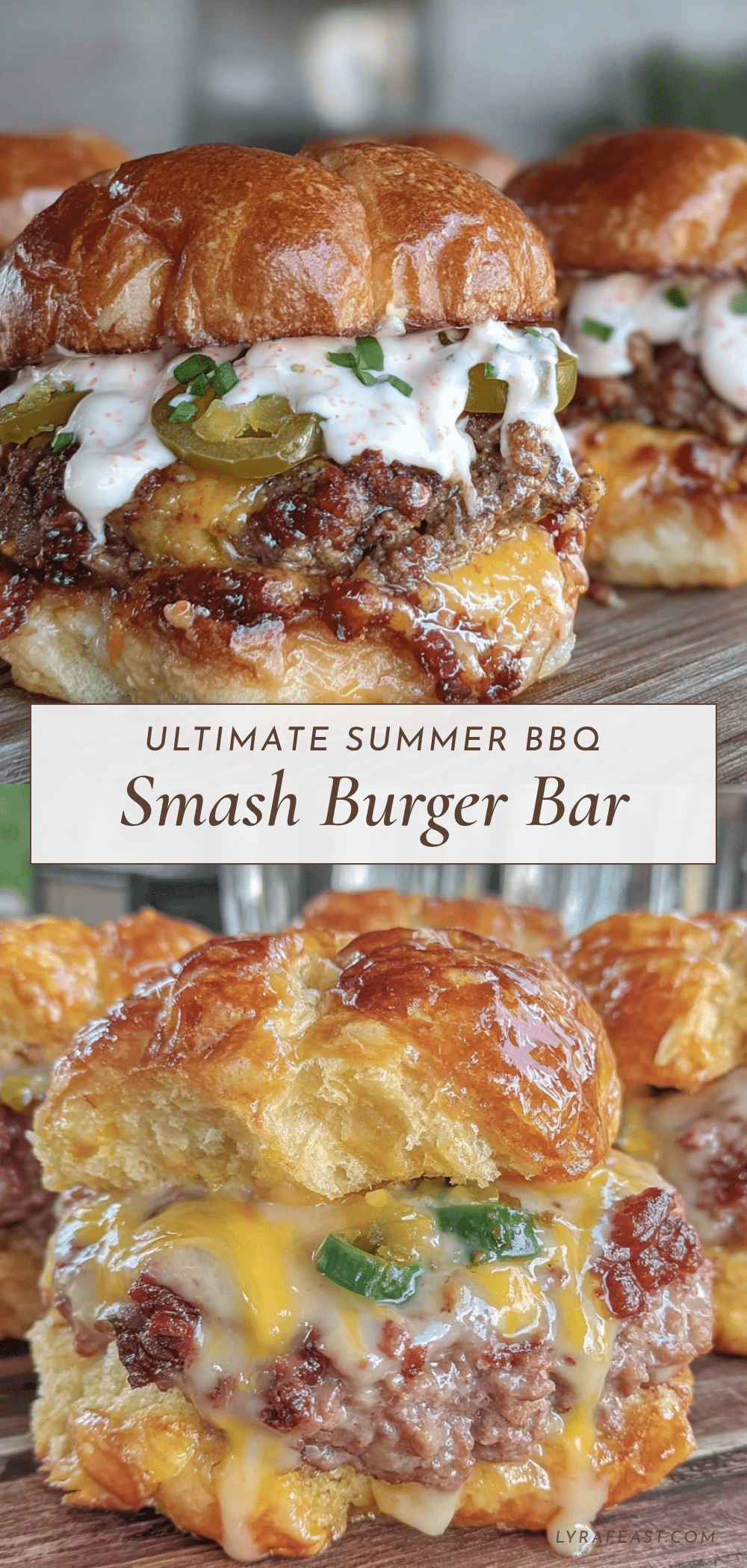 summer BBQ smash burger recipe