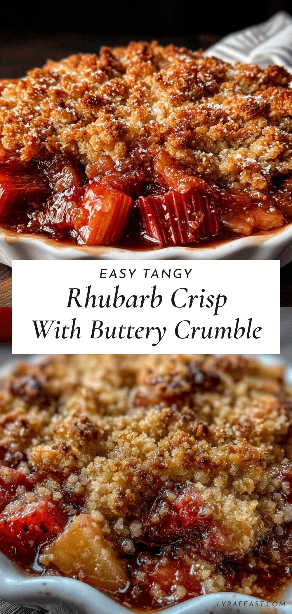 tangy rhubarb crisp recipe