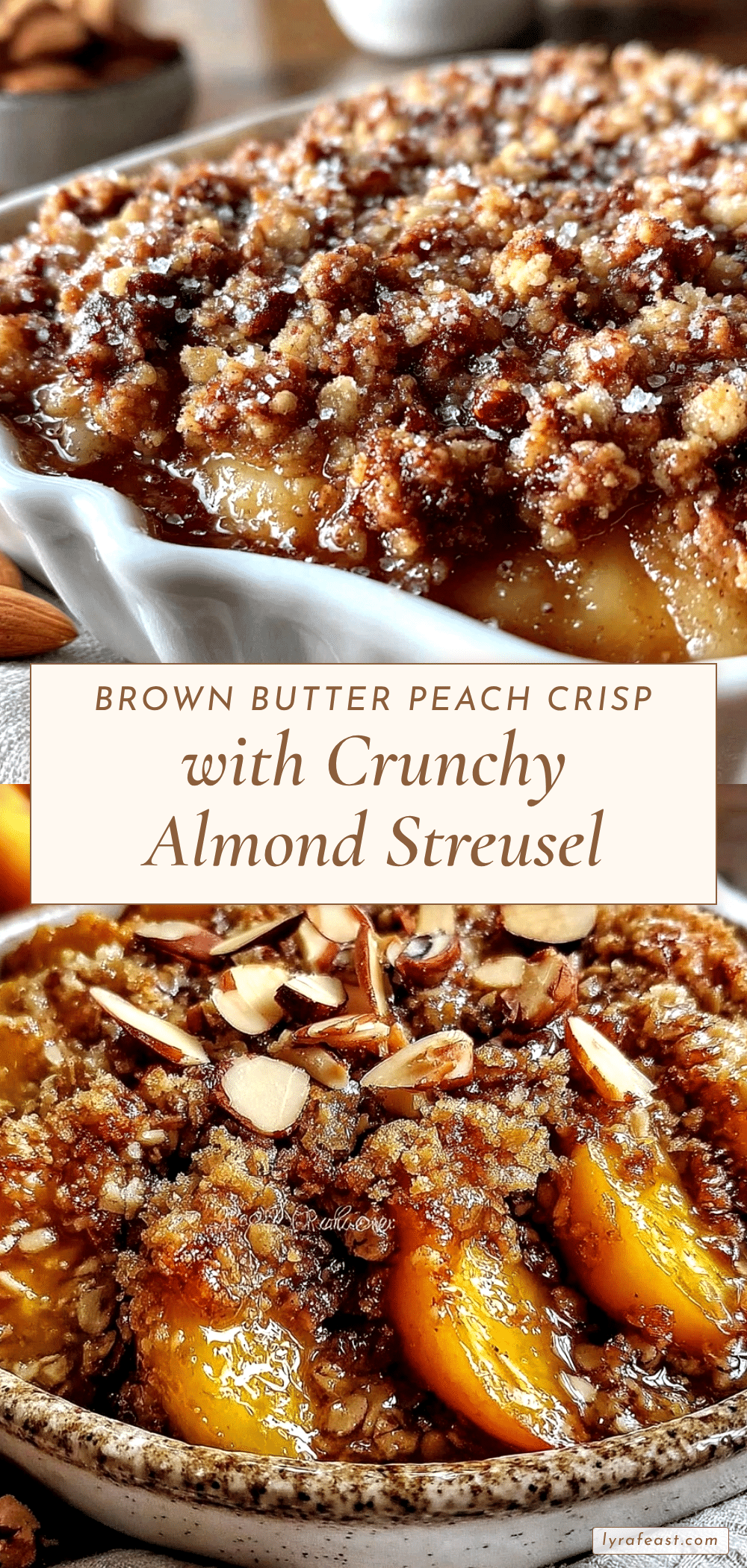 brown butter peach crisp recipe