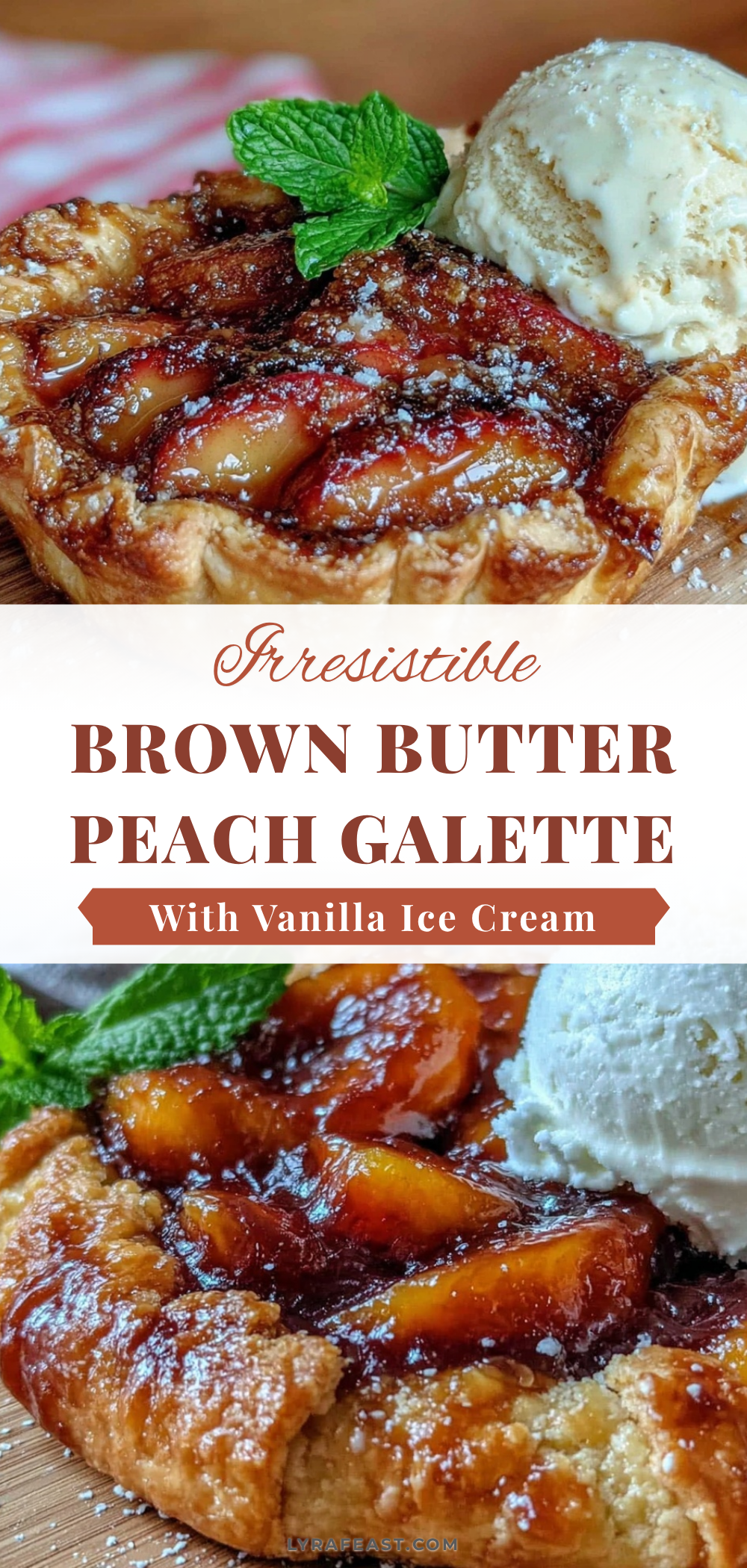 brown butter peach galette recipe