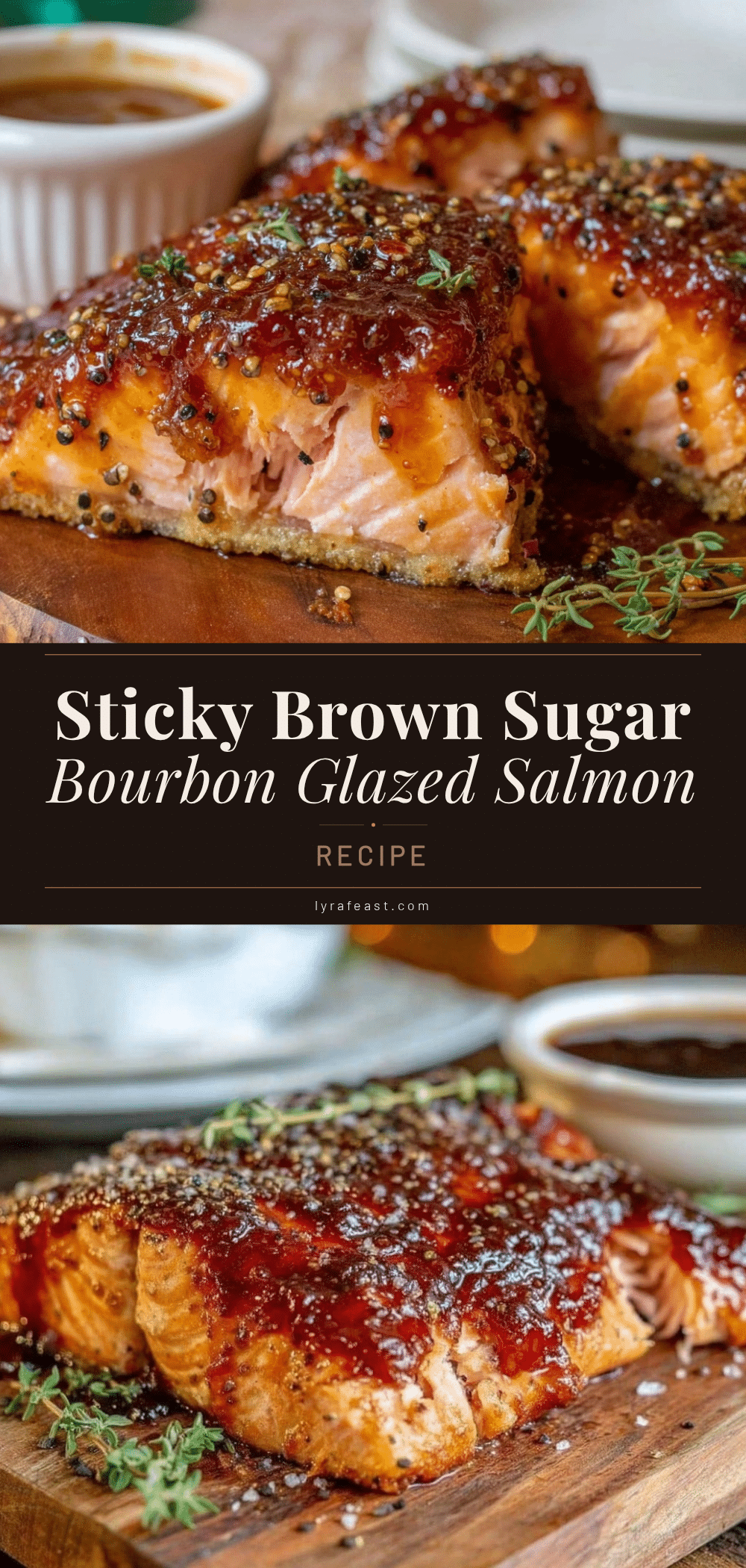 brown sugar bourbon glazed salmon fillet recipe