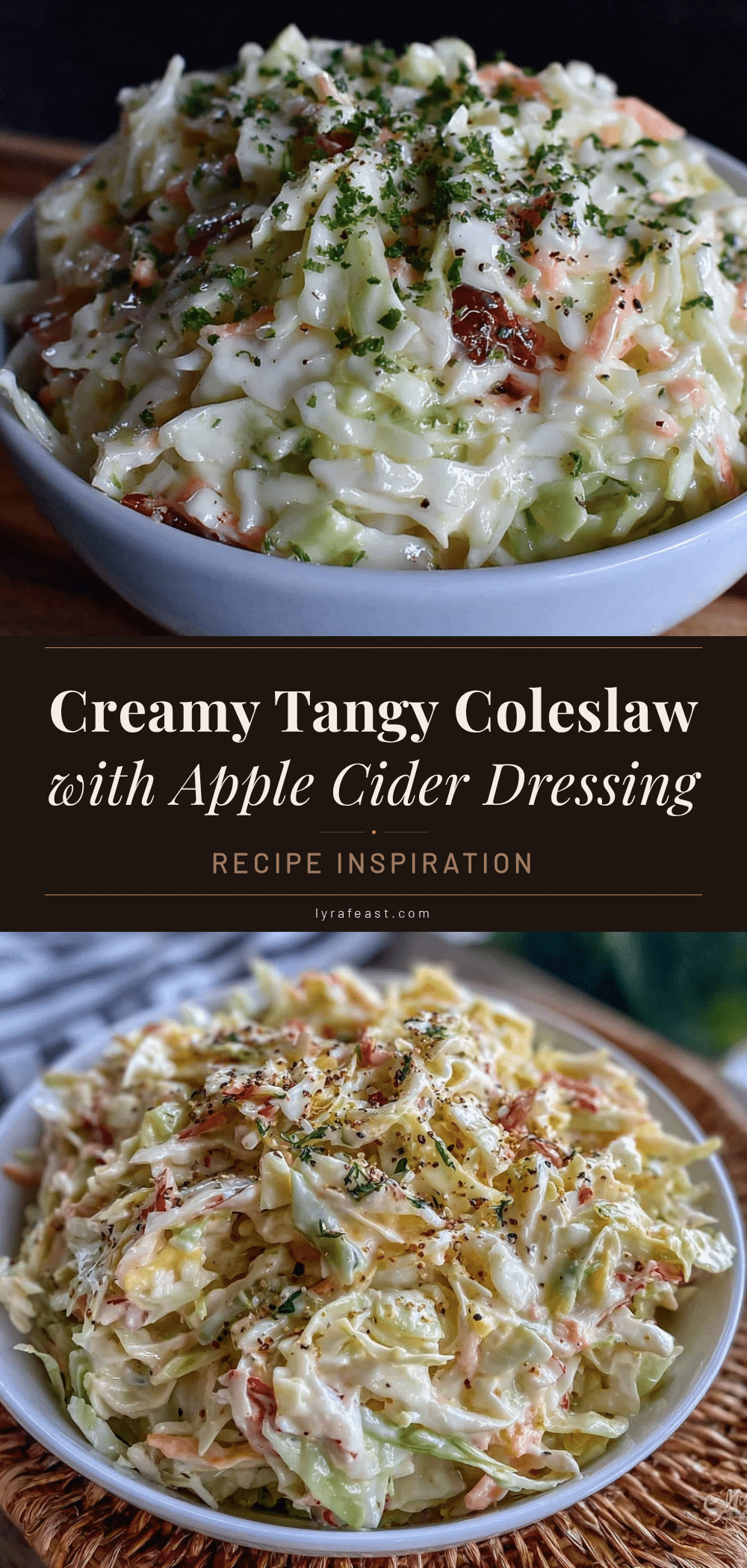 creamy coleslaw apple cider vinegar dressing recipe