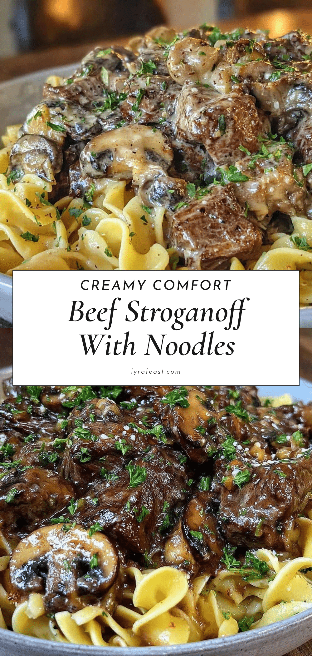 creamy comfort beef stroganoff recipe