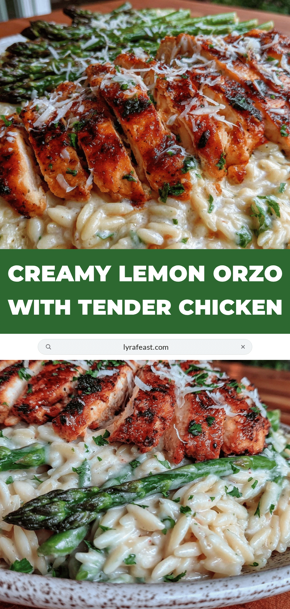 creamy lemon orzo recipe