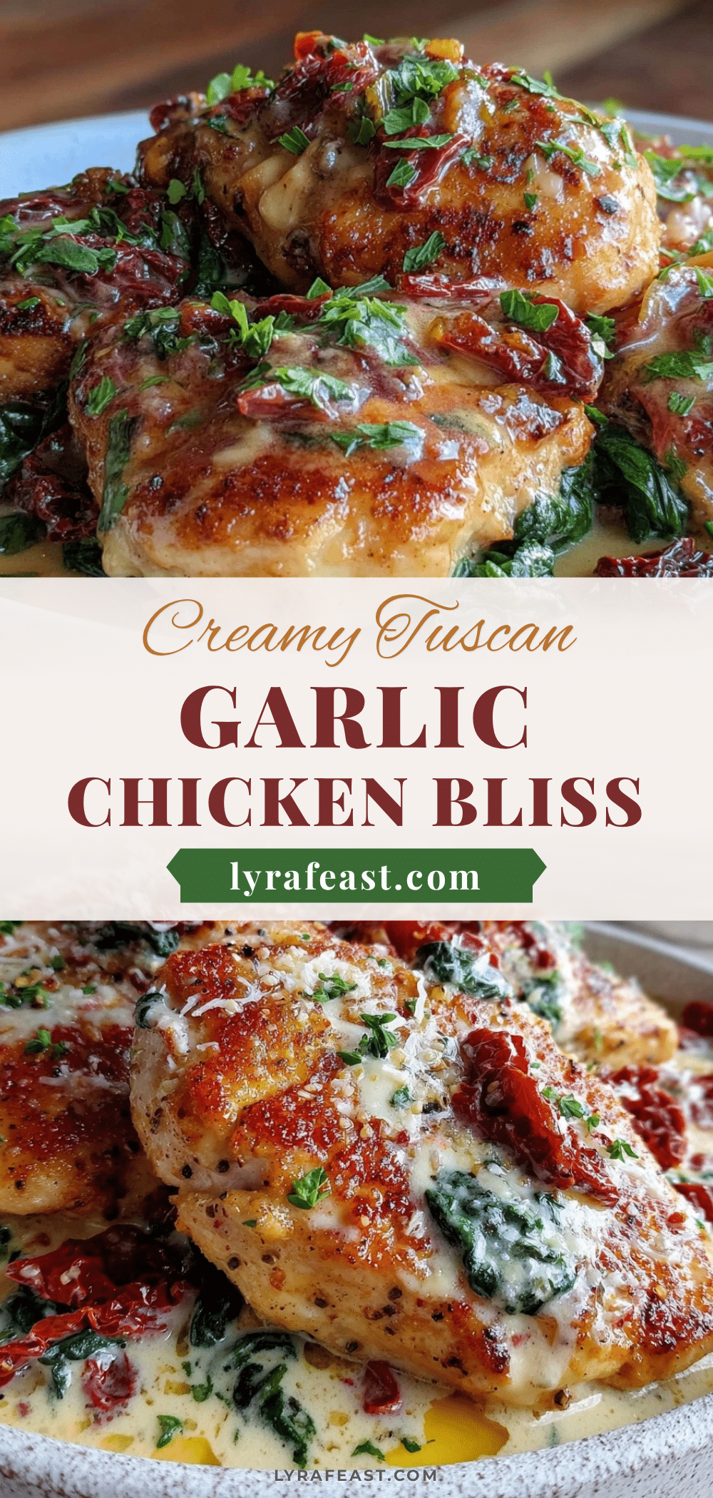 creamy tuscan garlic chicken recipe