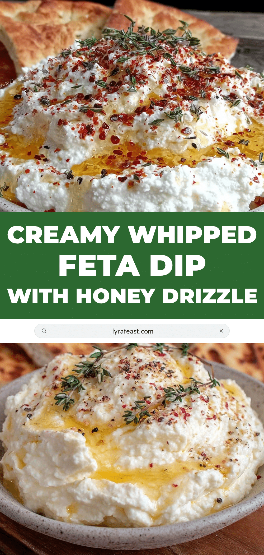 creamy whipped feta dip recipe