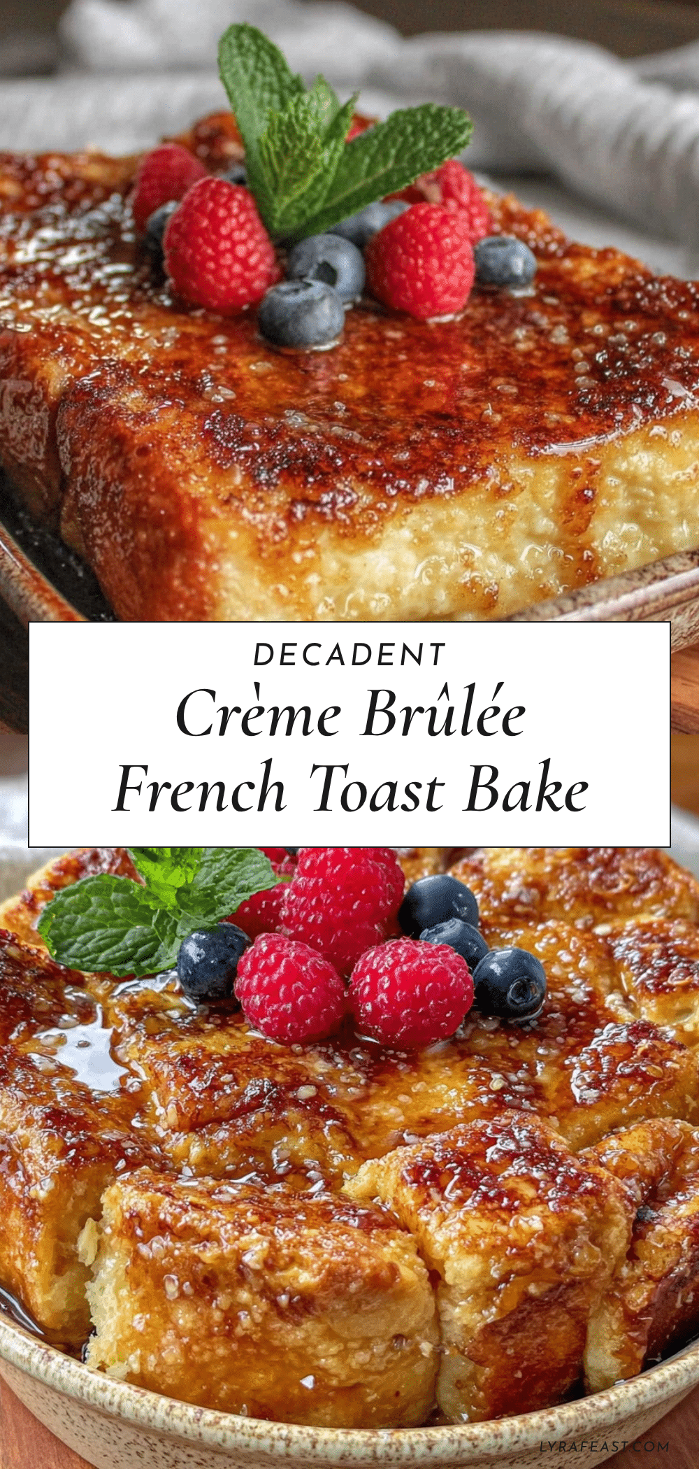 crème brûlée French toast bake recipe