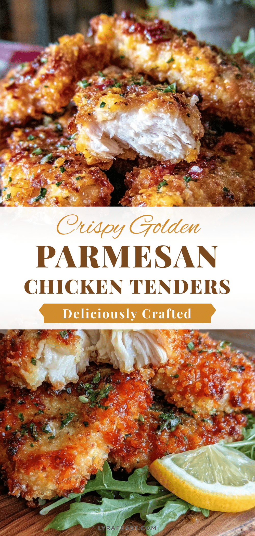 crispy Parmesan crusted chicken tenders recipe