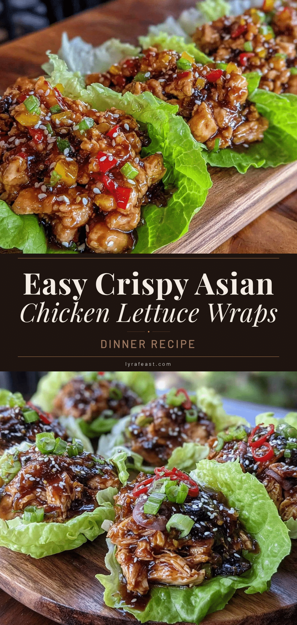 easy crispy asian chicken lettuce wraps recipe
