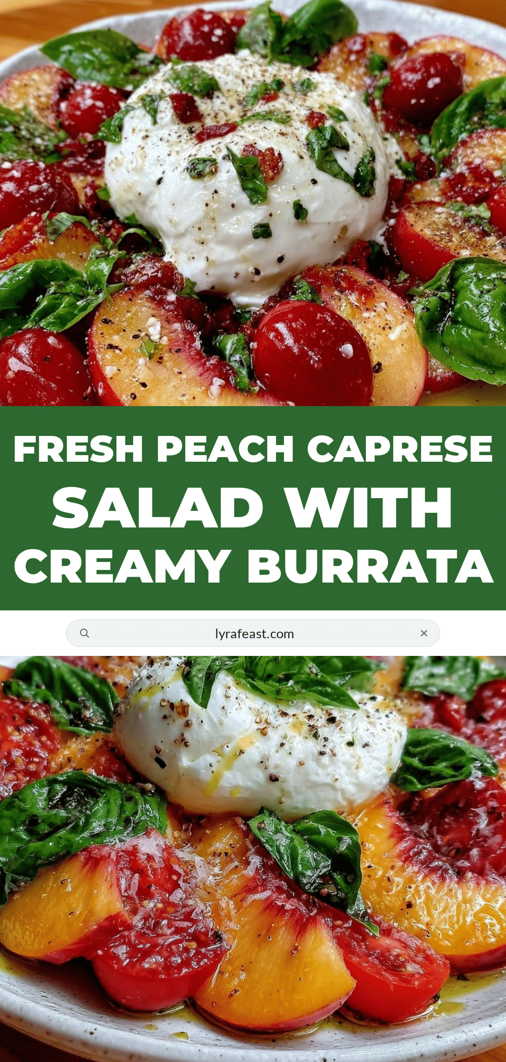fresh peach caprese salad recipe