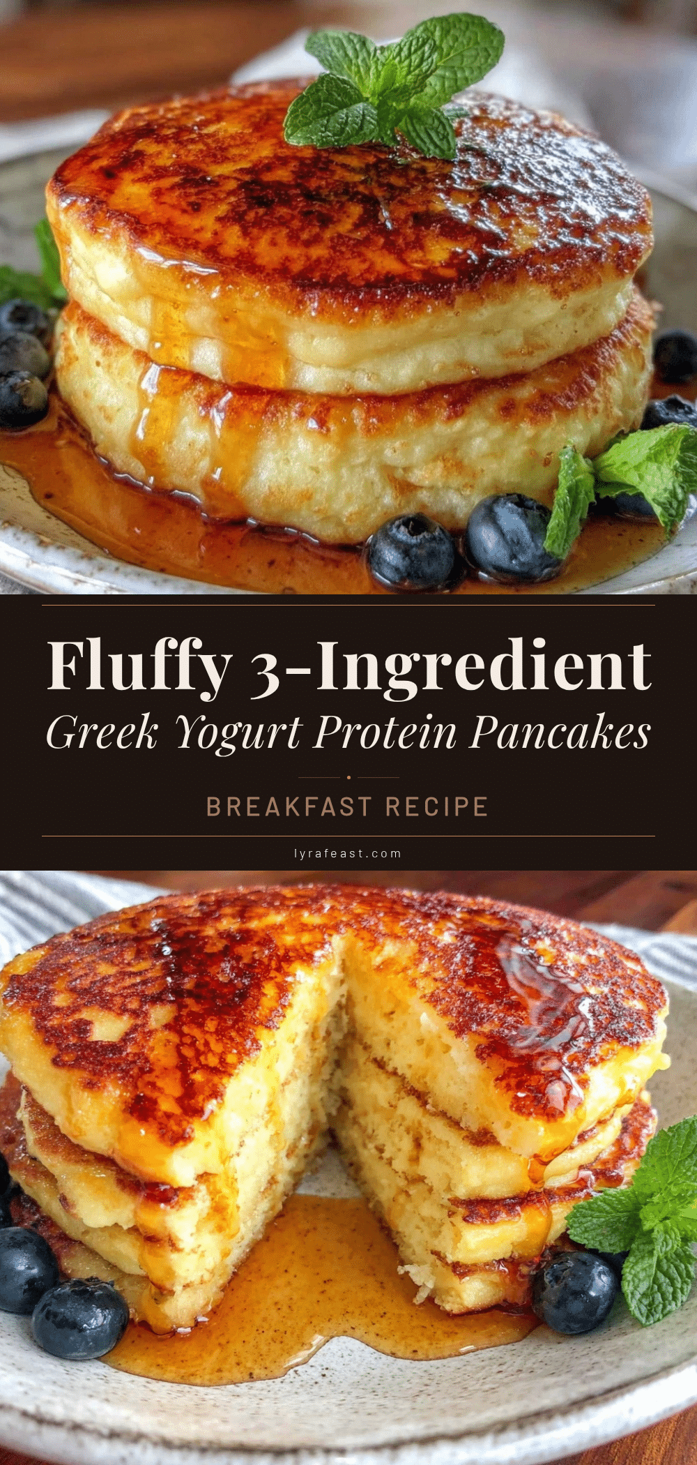 Greek yogurt protein pancakes recipe