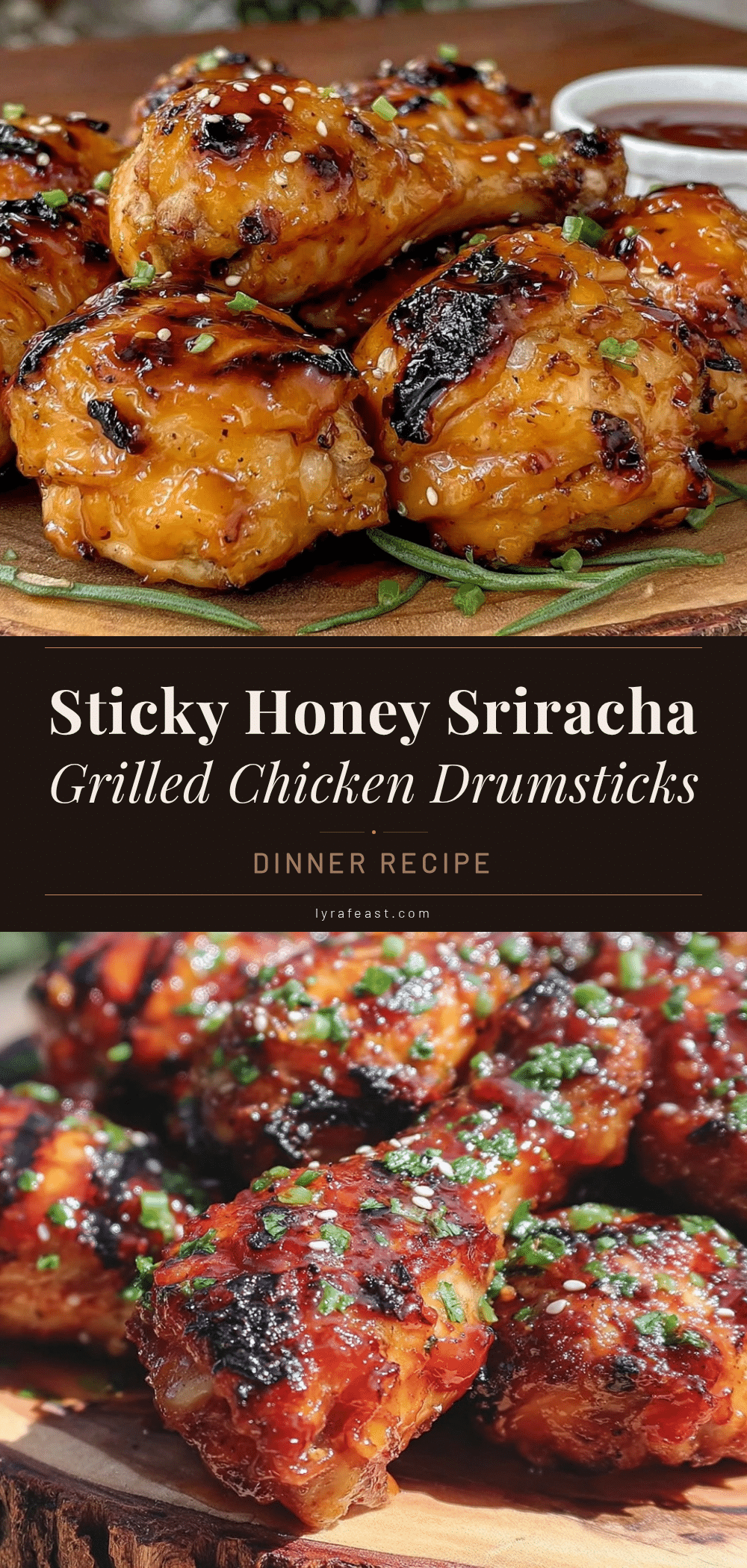 honey sriracha grilled chicken drumsticks recipe