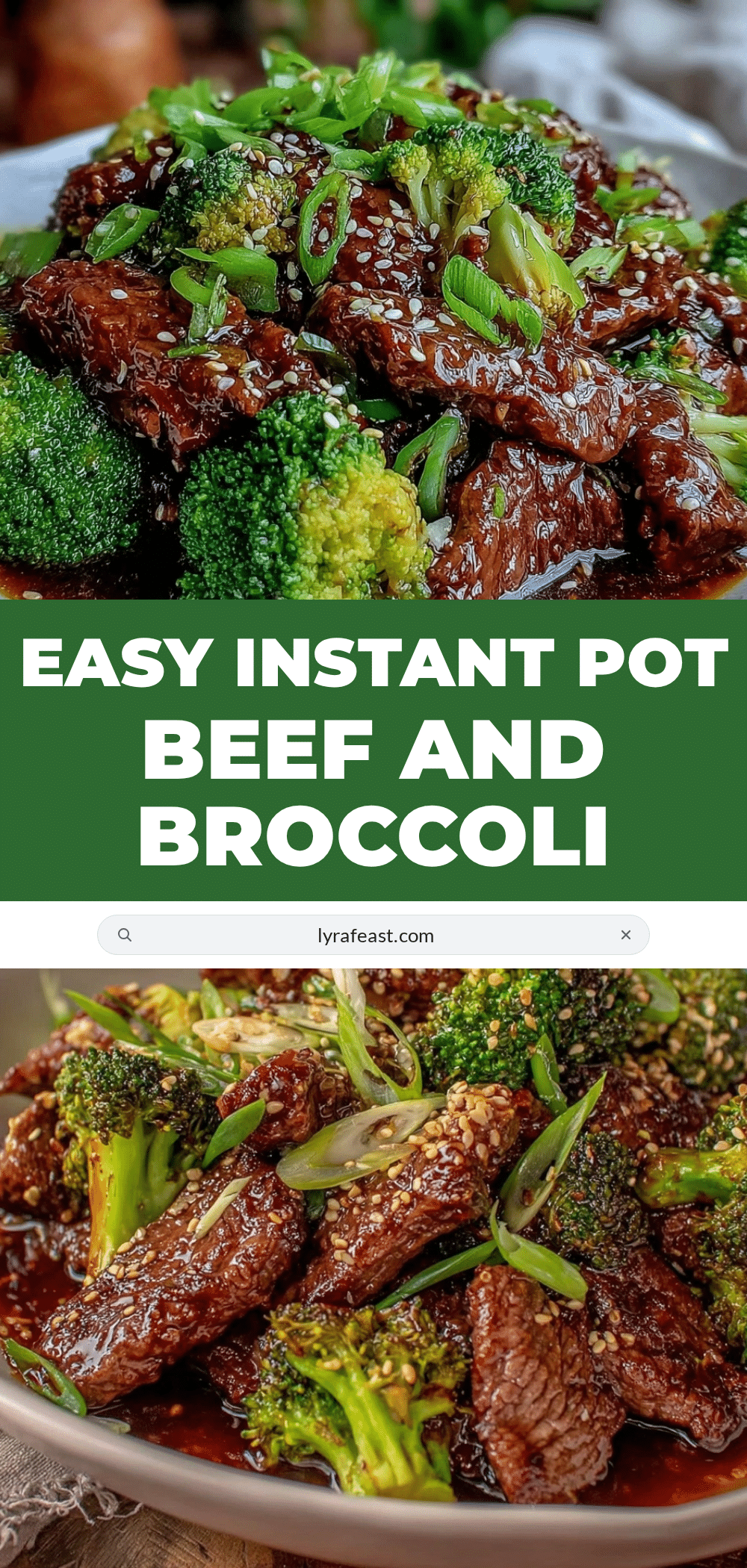 Instant Pot beef and broccoli recipe recipe