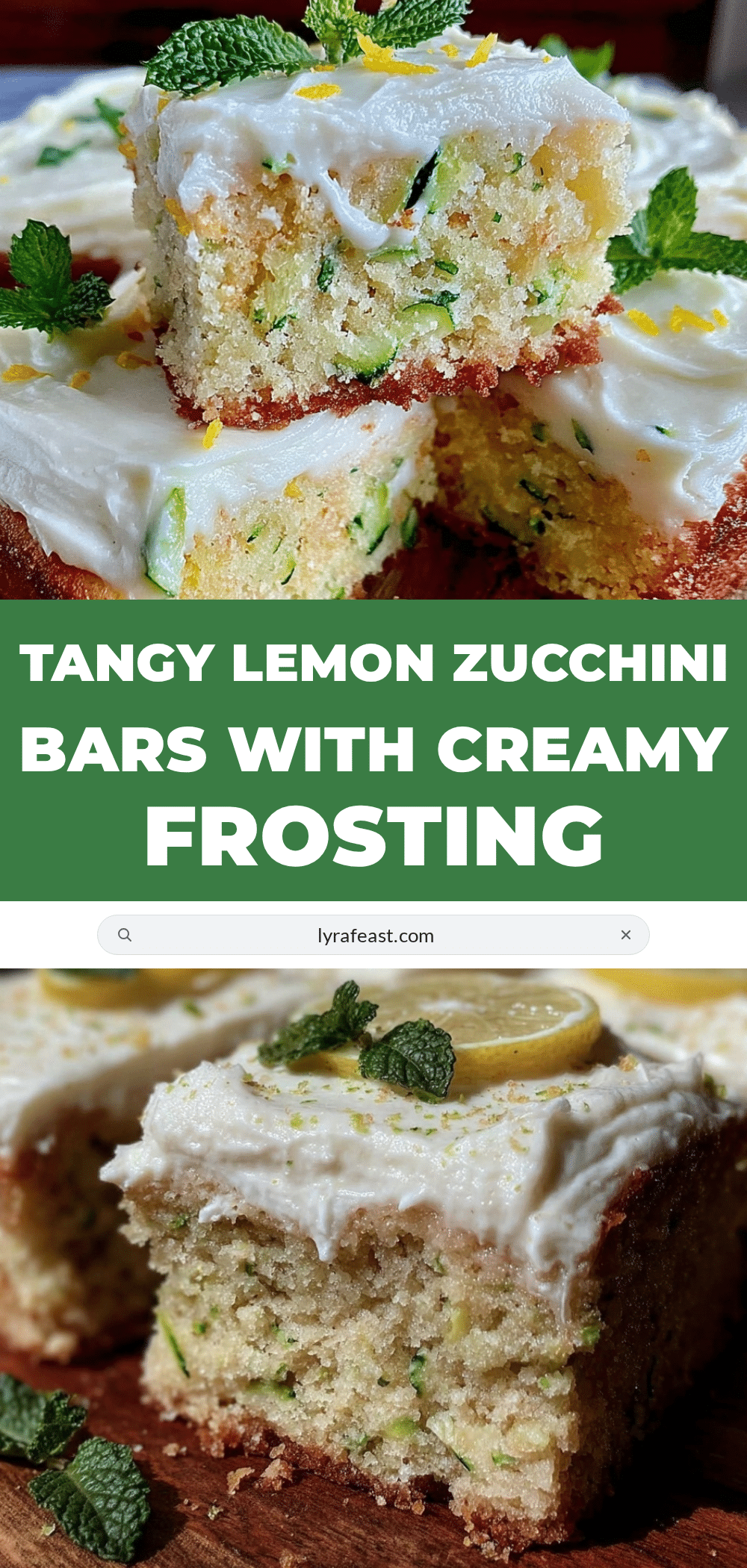 lemon zucchini bars recipe
