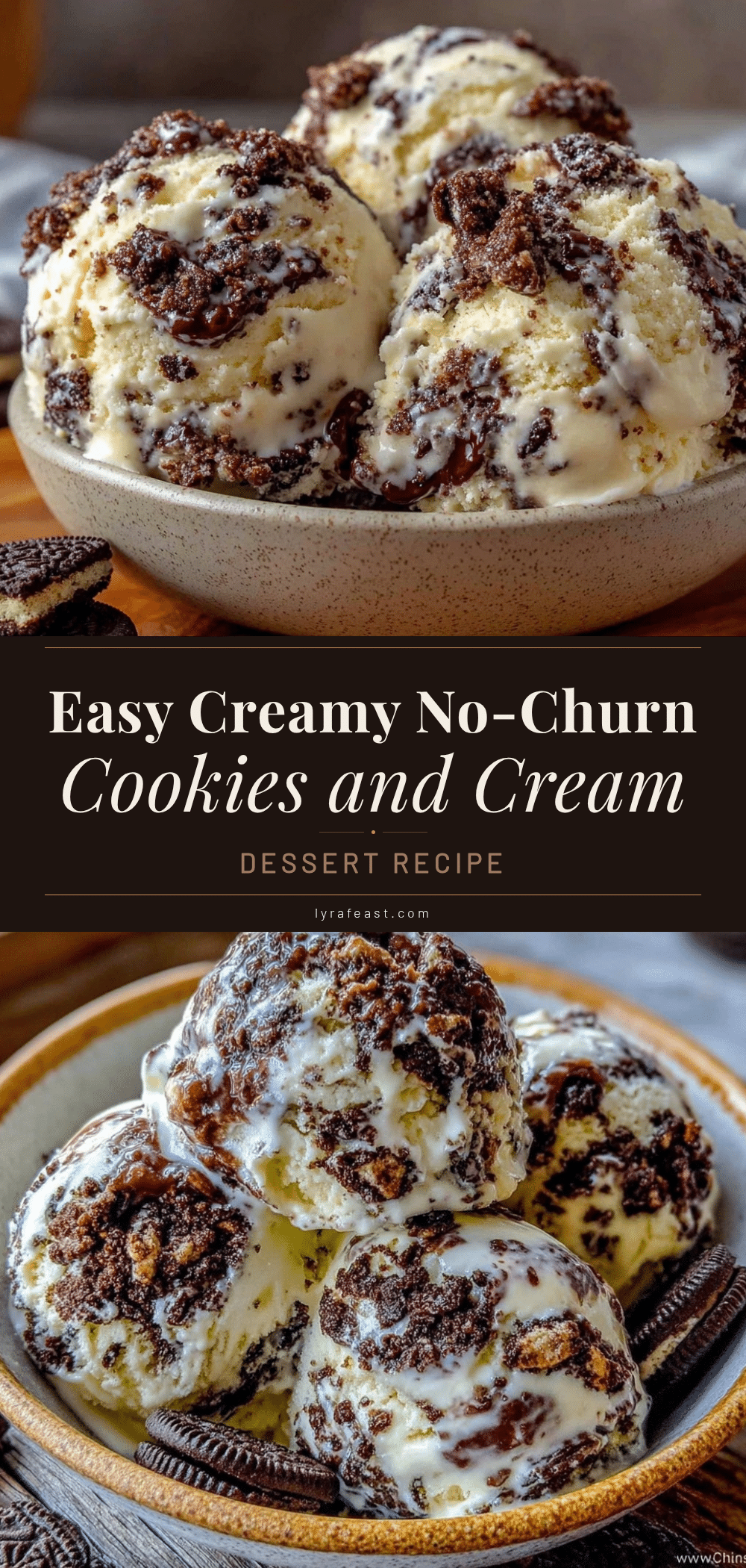 no-churn cookies and cream ice cream recipe