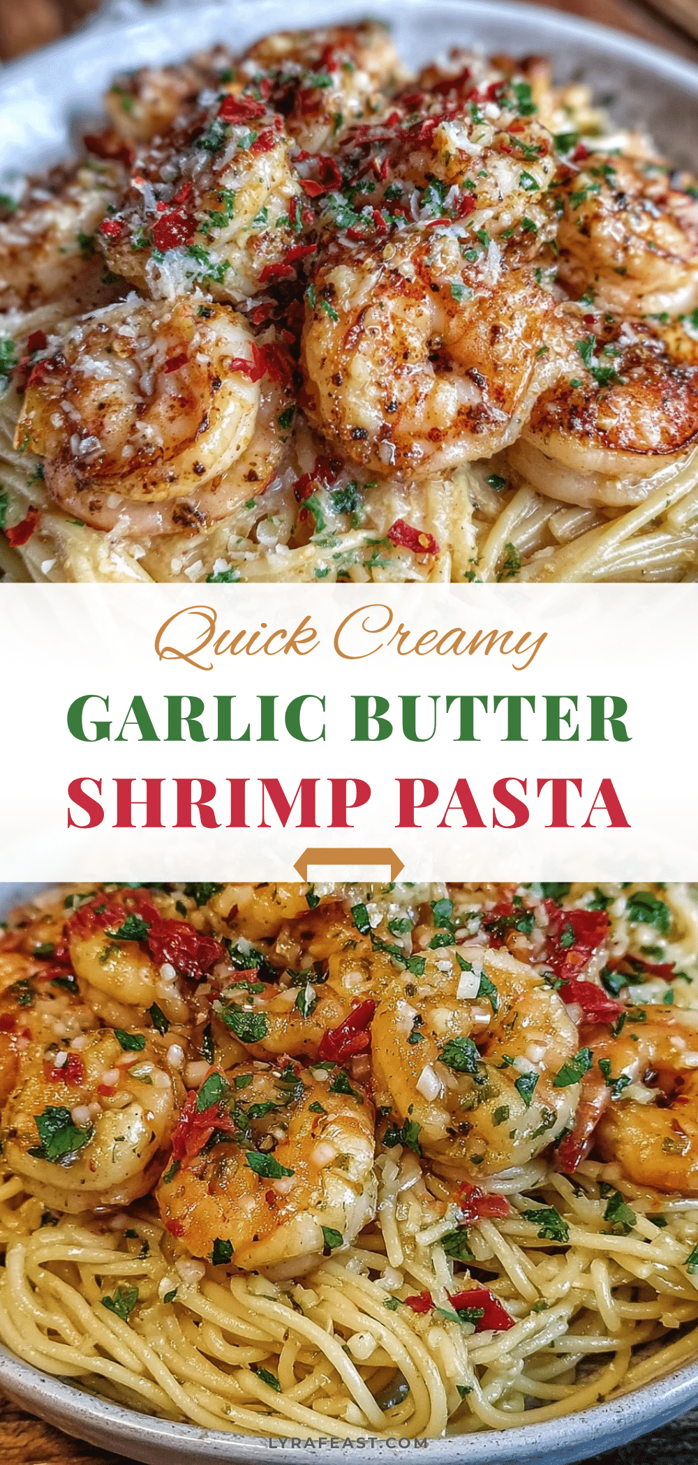 quick garlic butter shrimp pasta recipe