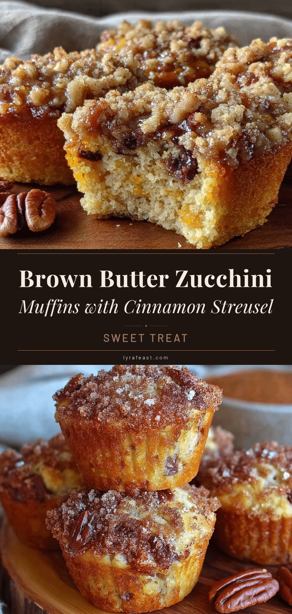 brown butter zucchini chocolate chip muffins recipe