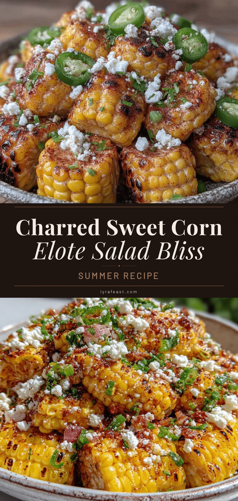 Charred Sweet Corn Elote Salad recipe