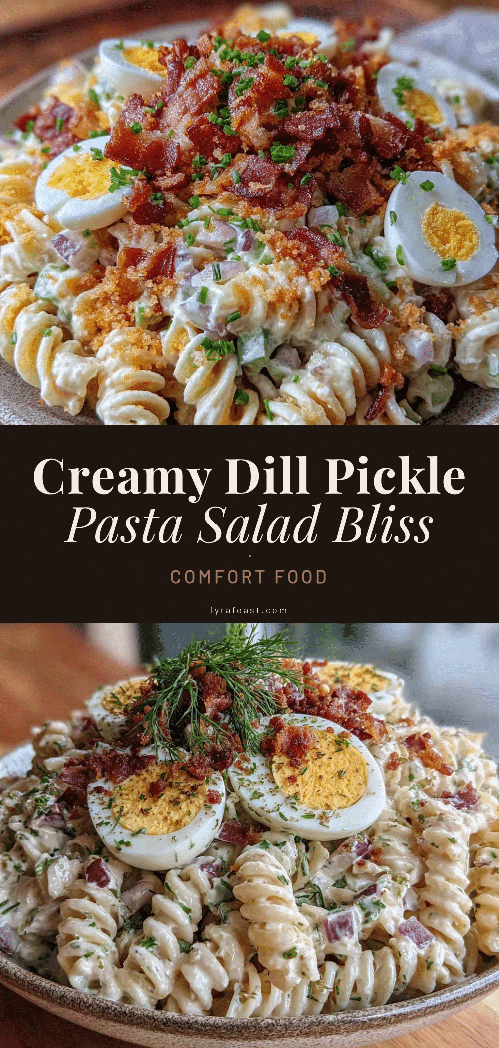creamy dill pickle pasta salad recipe