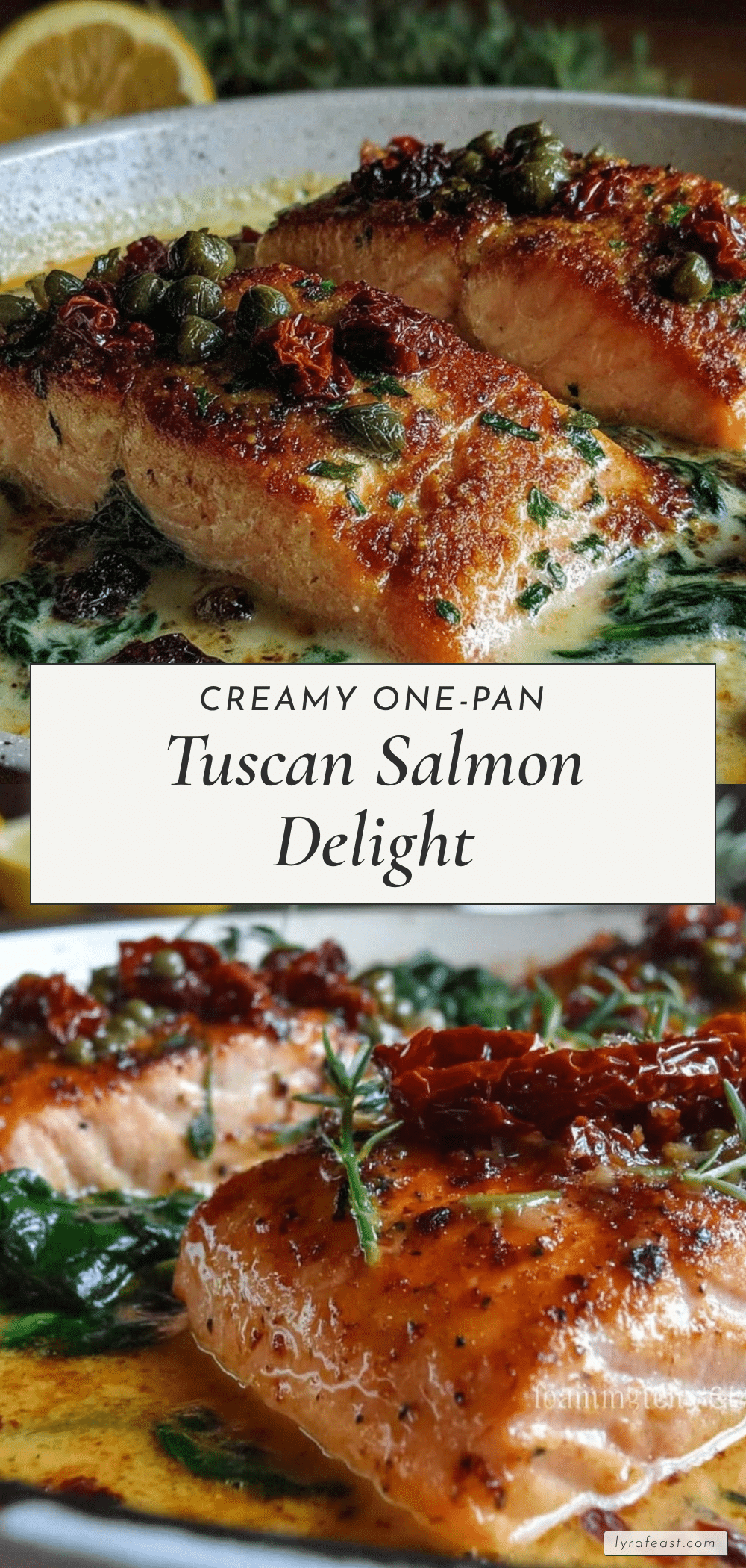 creamy one-pan tuscan salmon recipe