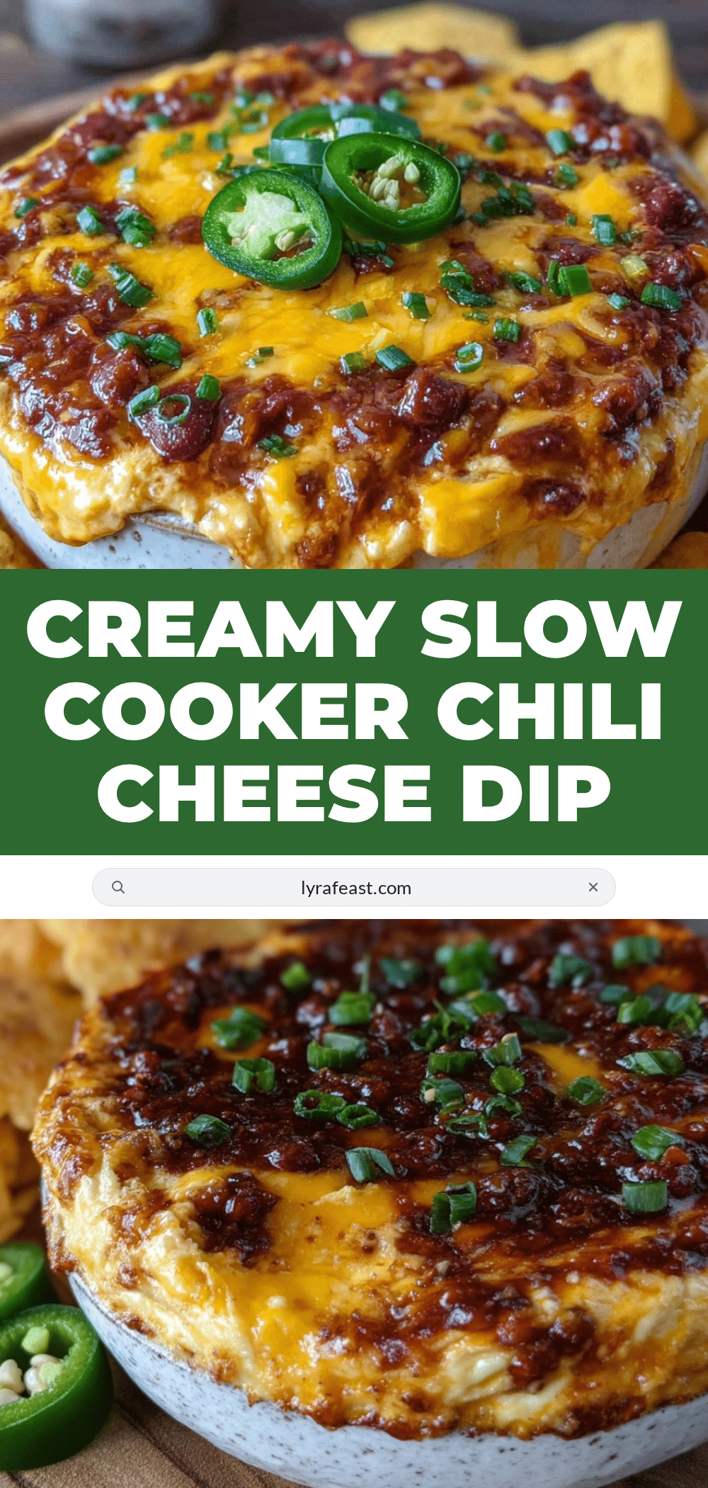 creamy slow cooker chili cheese dip recipe