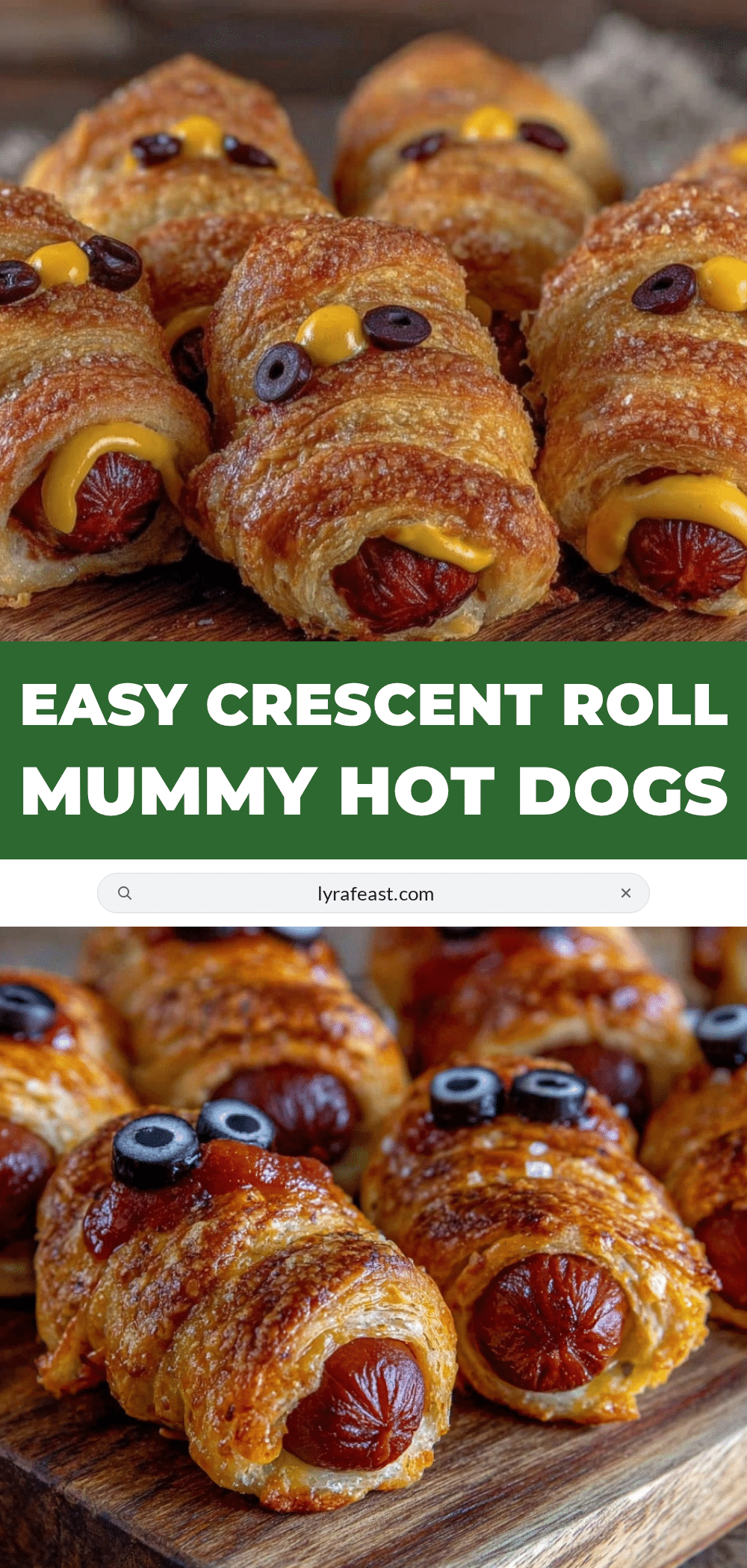 crescent roll mummy hot dogs recipe