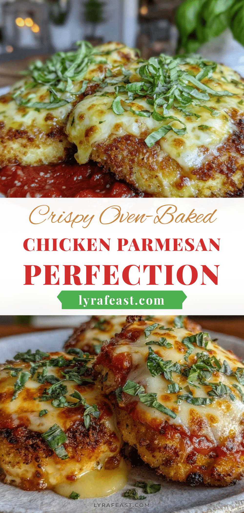 crispy oven-baked chicken parmesan recipe