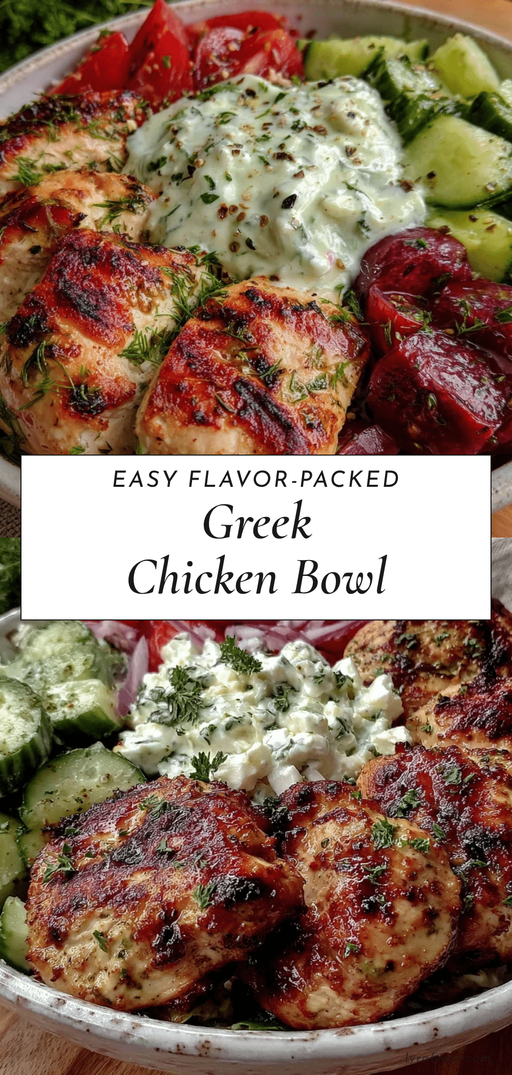 easy 5-ingredient greek chicken bowl recipe