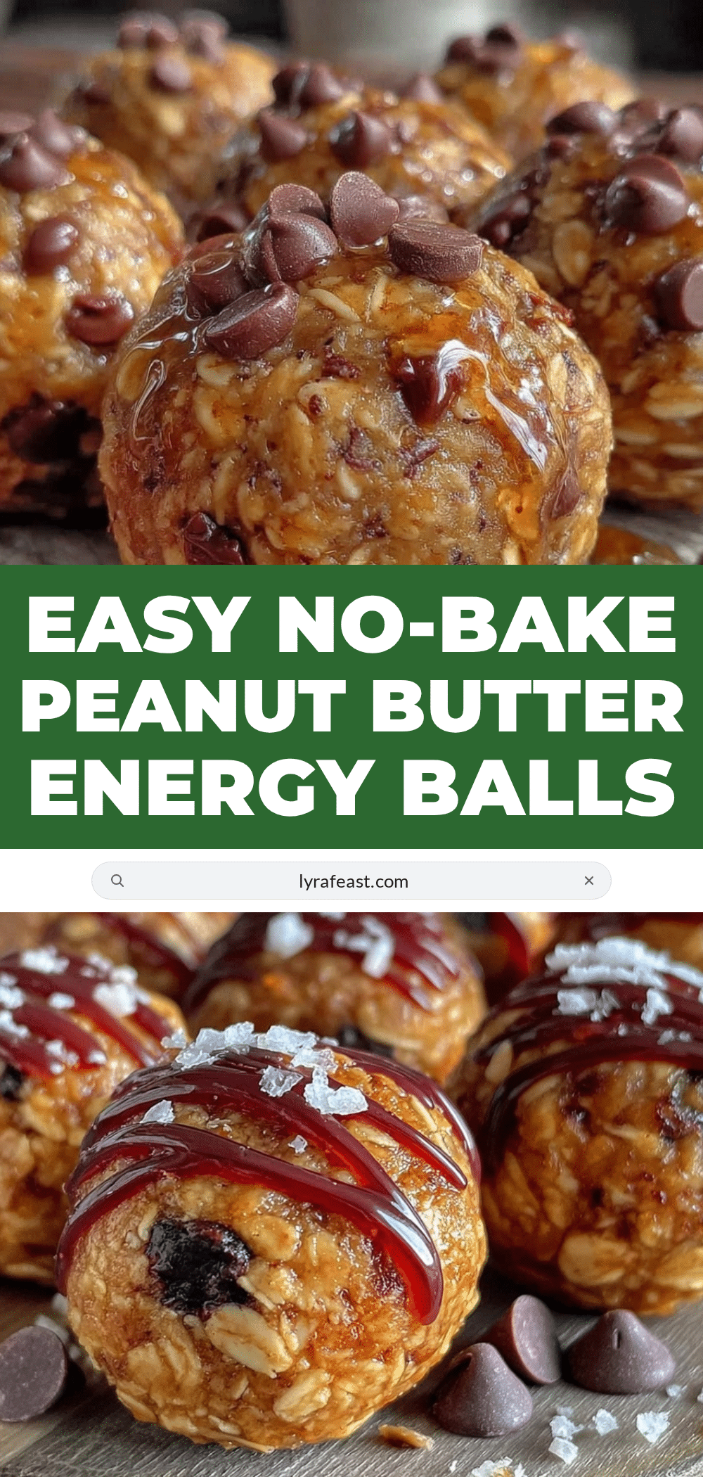 Easy No-Bake Peanut Butter Oat Energy Balls recipe