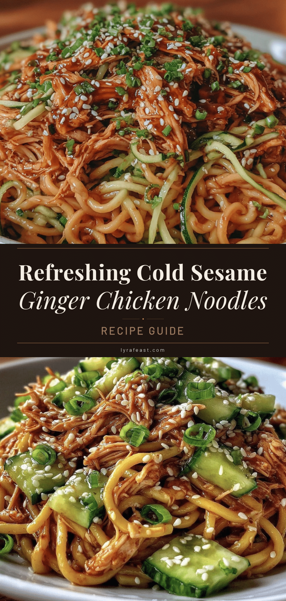 Fresh Cold Sesame Ginger Noodle Salad recipe