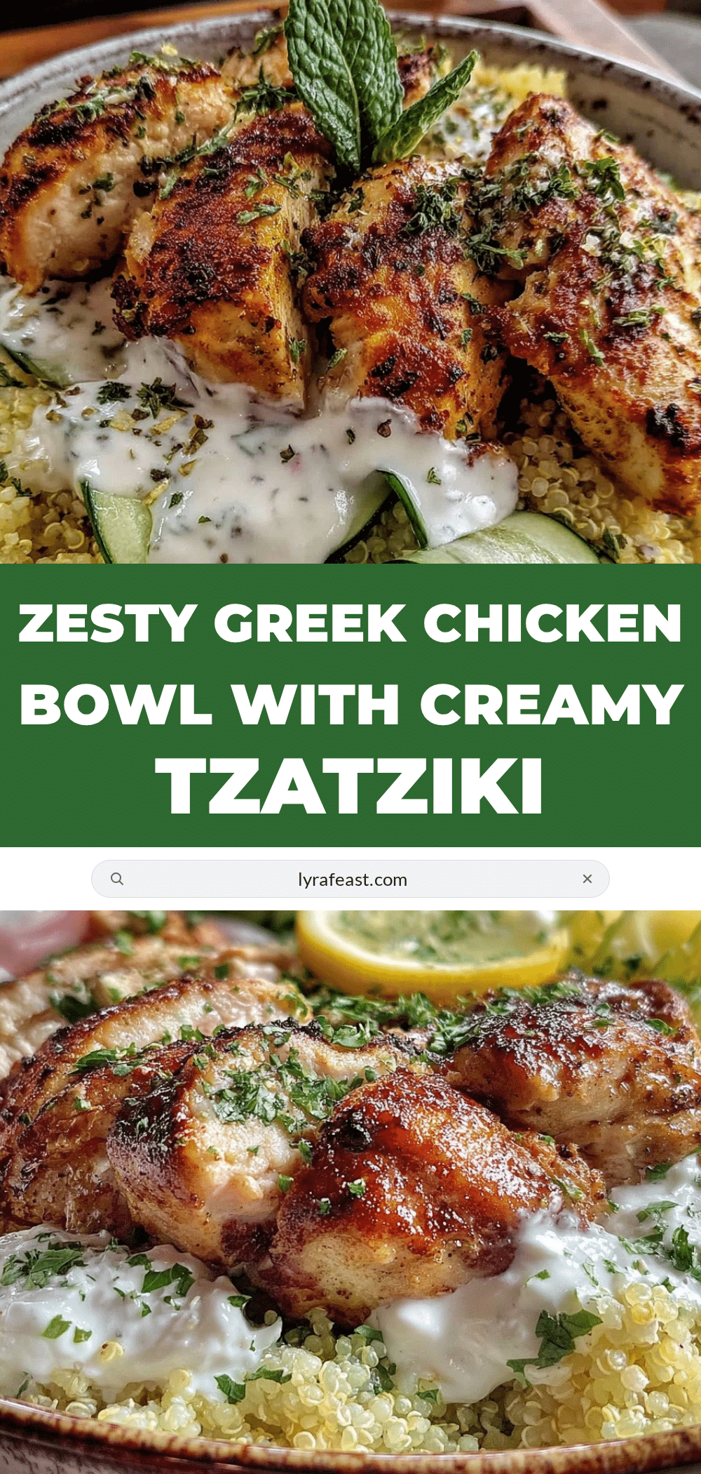 Fresh Greek Chicken Bowl recipe