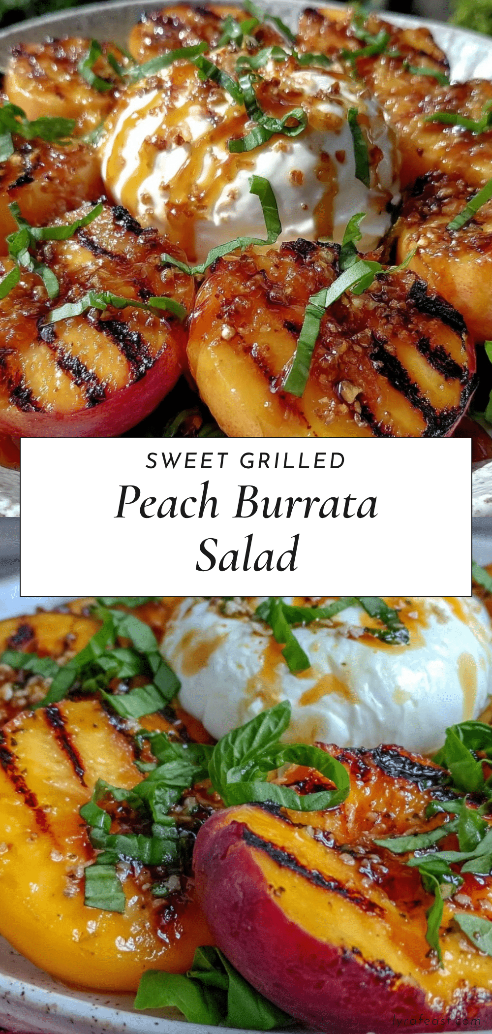 grilled peach burrata salad recipe