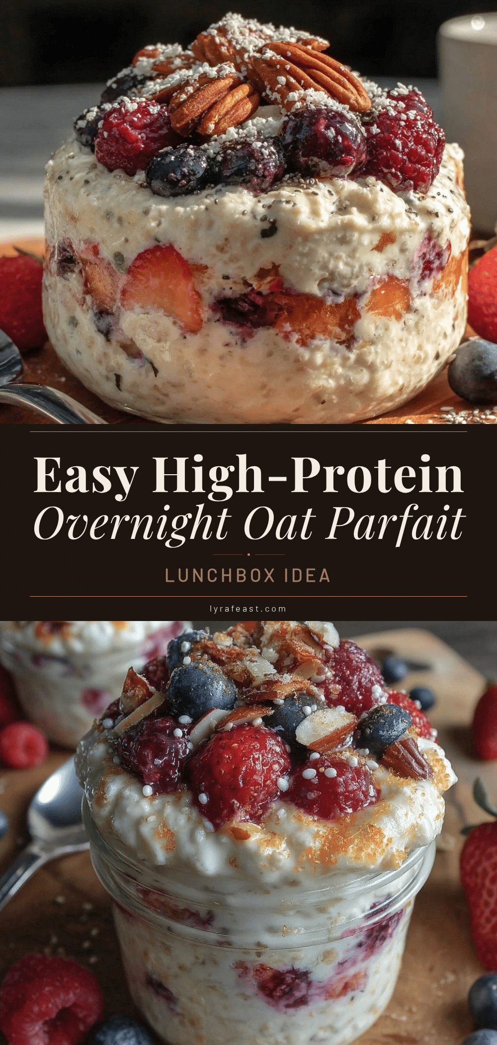 high-protein overnight oat parfait recipe