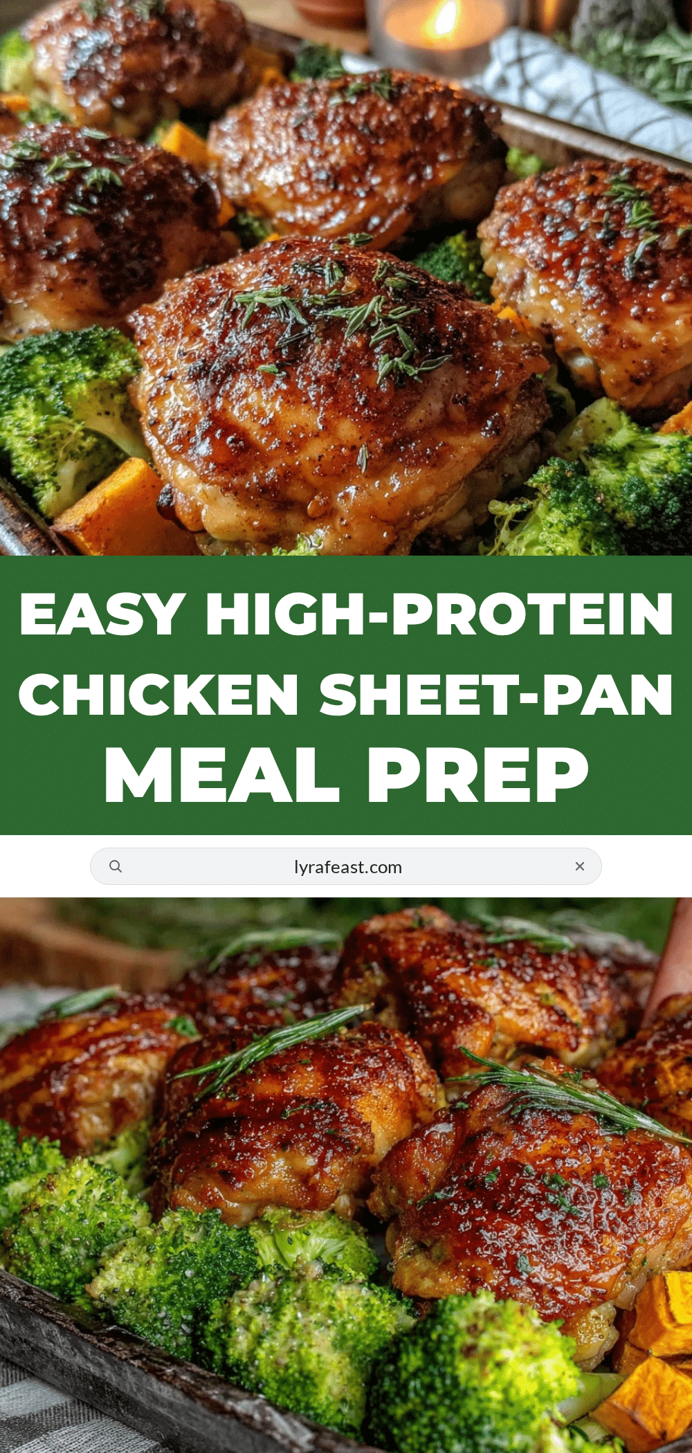 high-protein sheet-pan chicken meal prep recipe