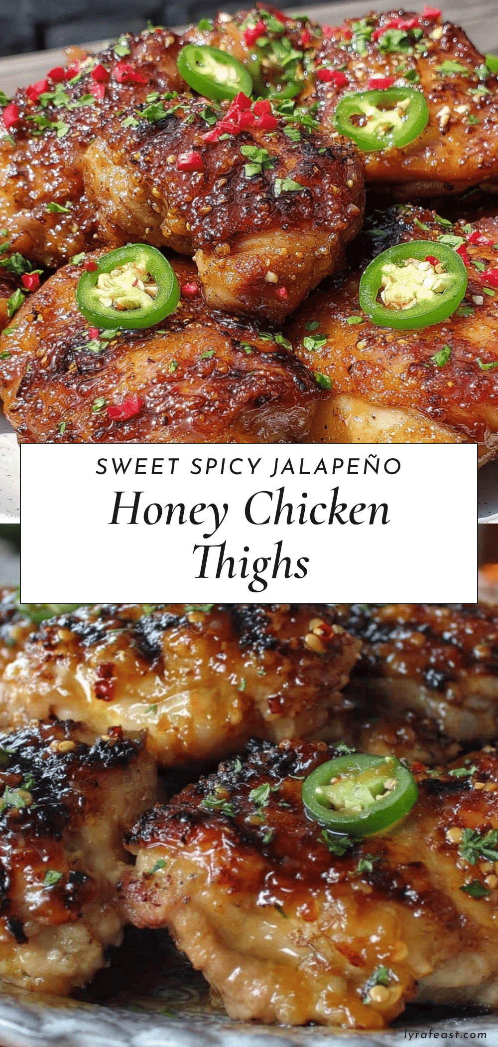 jalapeño honey glazed chicken thighs recipe