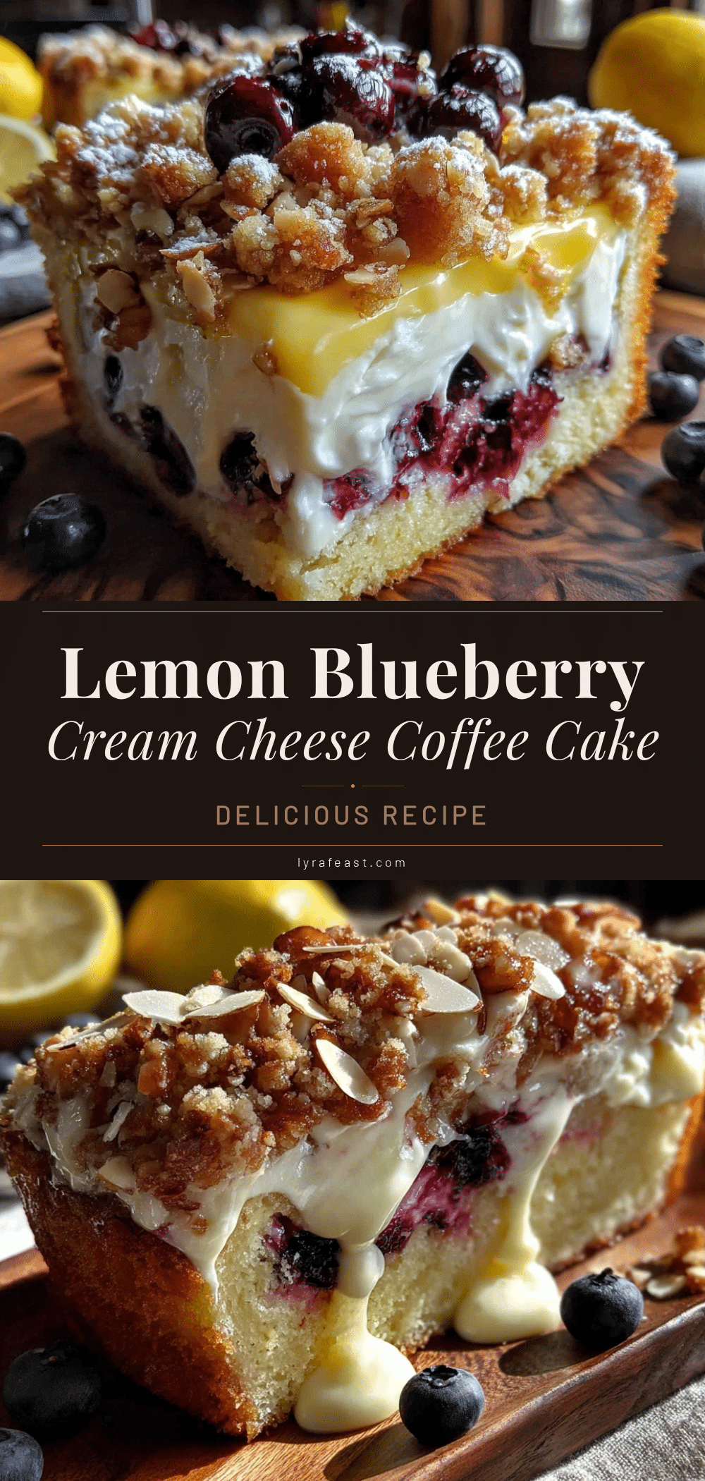 lemon blueberry cream cheese coffee cake recipe