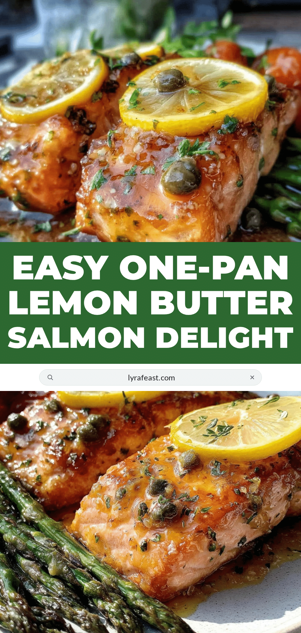 one-pan lemon caper butter salmon recipe