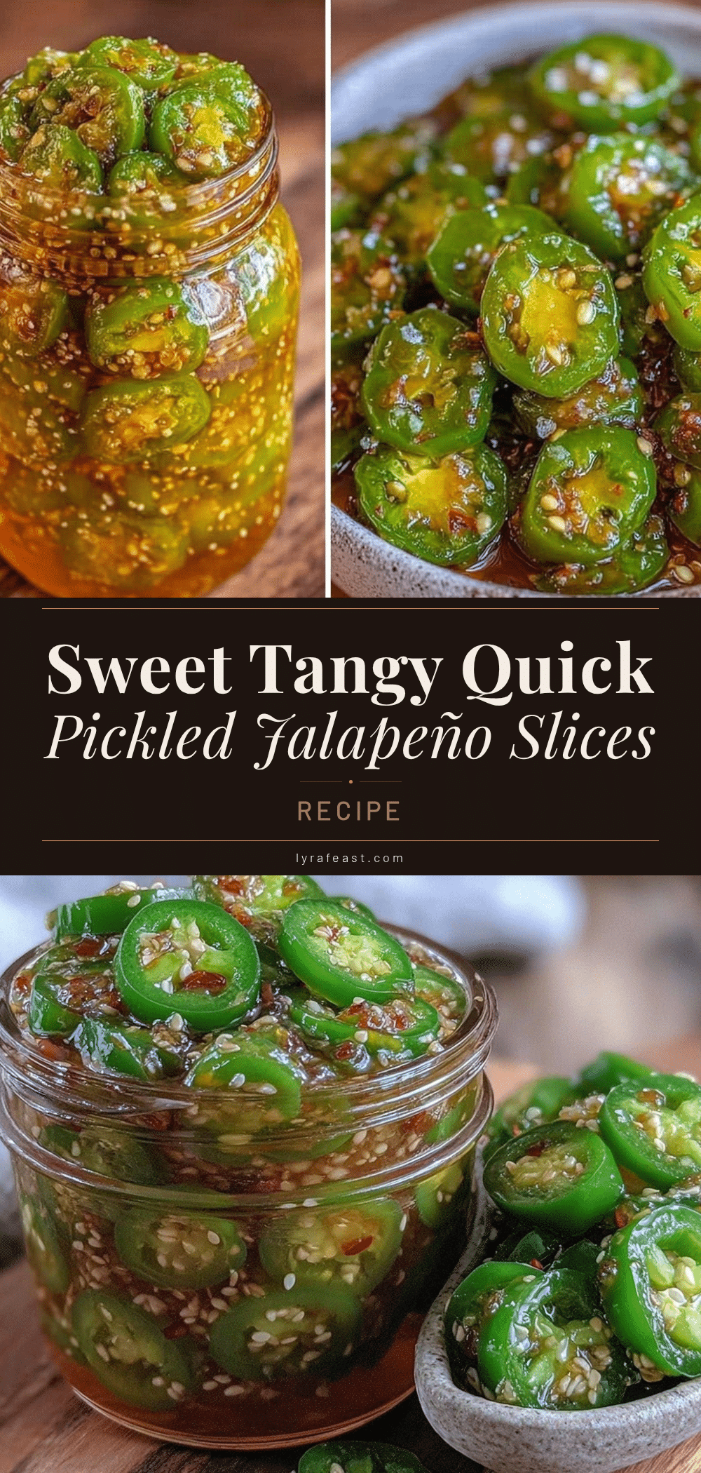 quick sweet tangy pickled jalapeño slices recipe